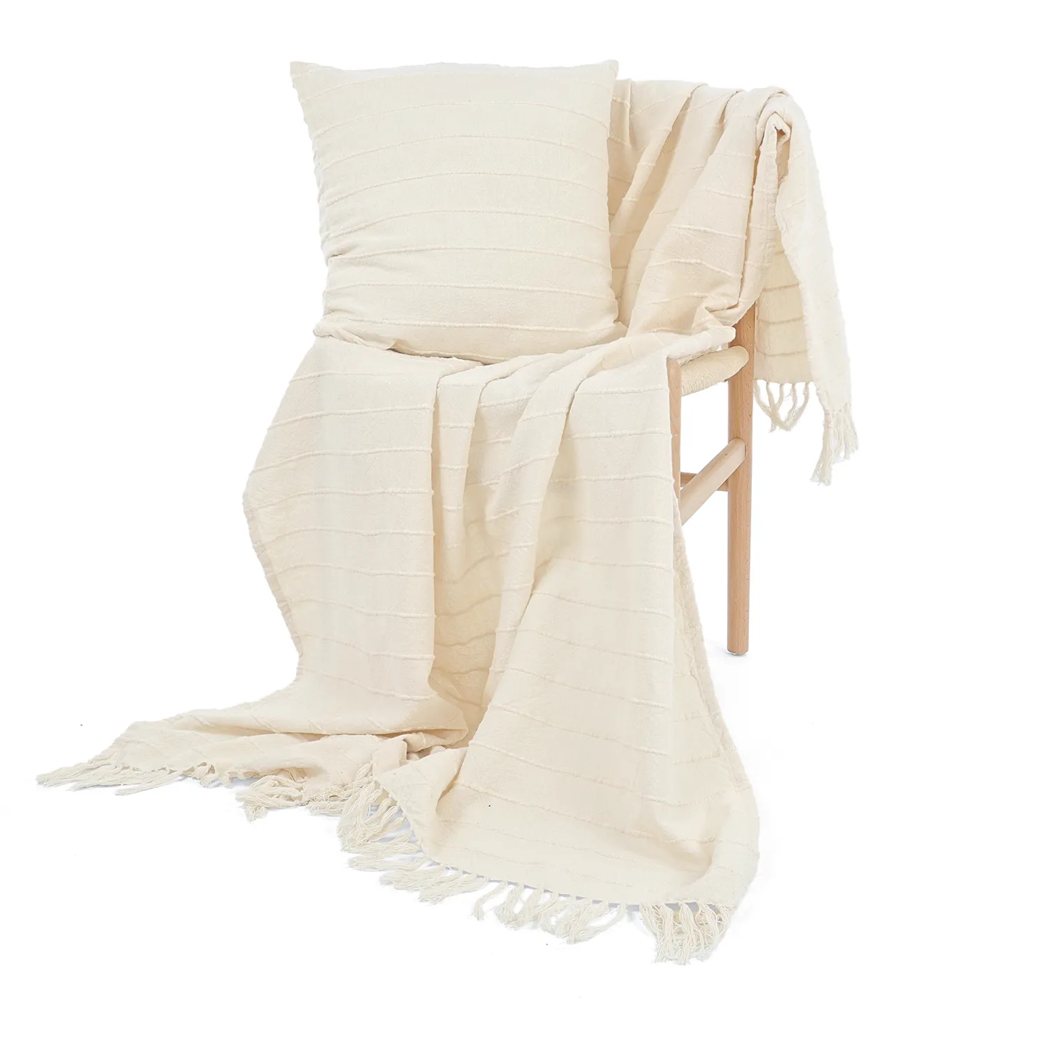 Tyynyliina - Nalani cotton cushion cover (kerma)