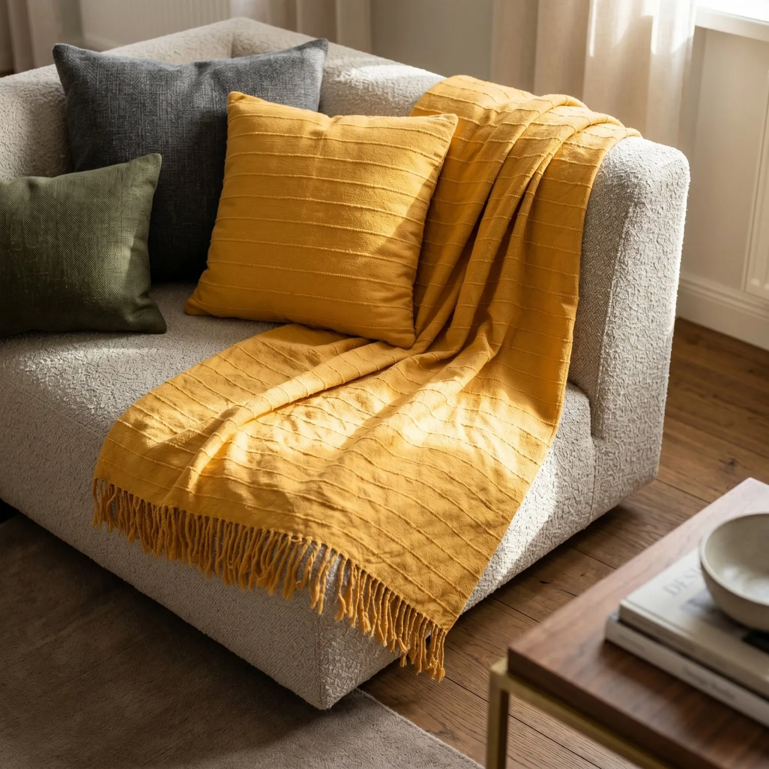 Tyynyliina - Nalani cotton cushion cover (oranssi)