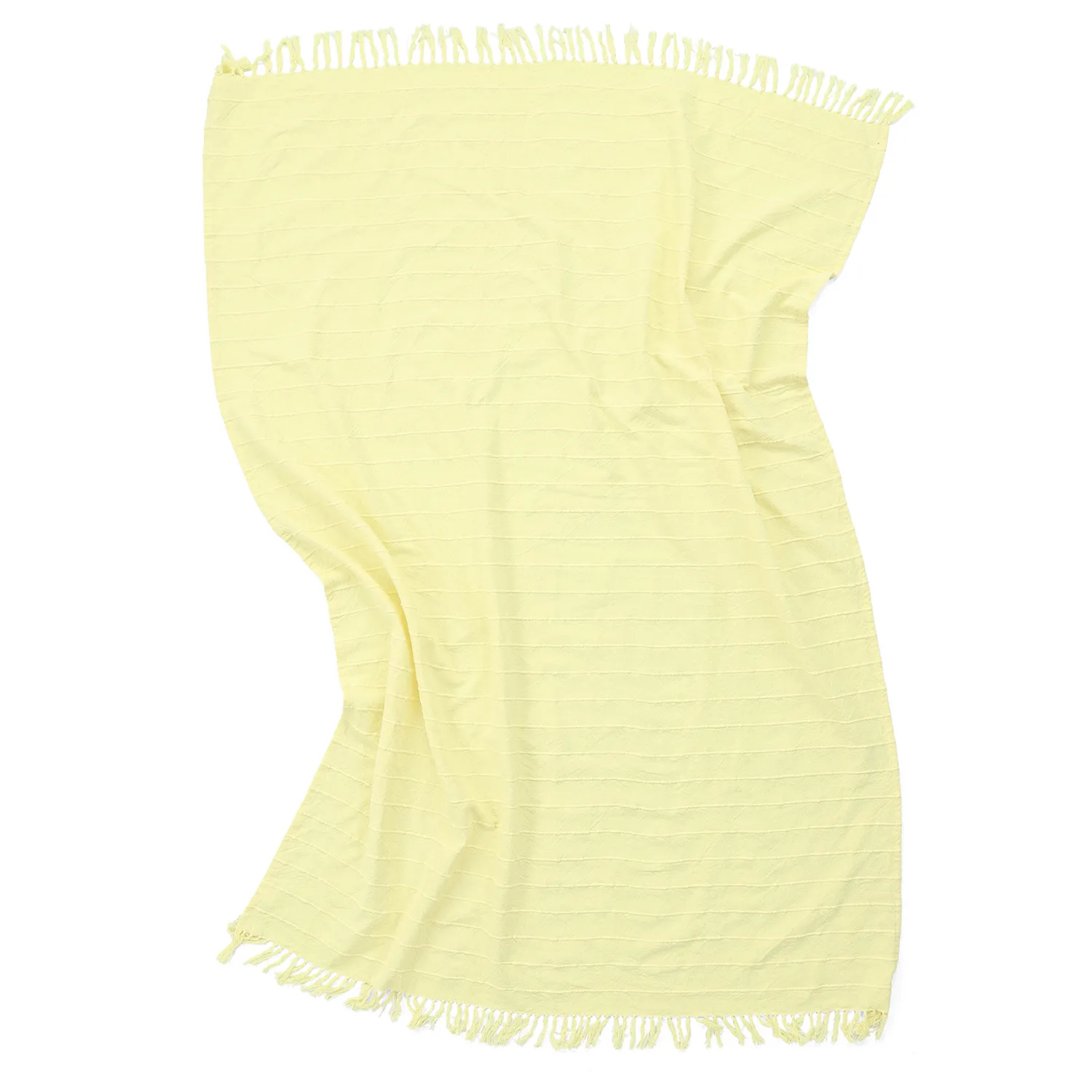Viltit - Nalani cotton throw (vaaleankeltainen)