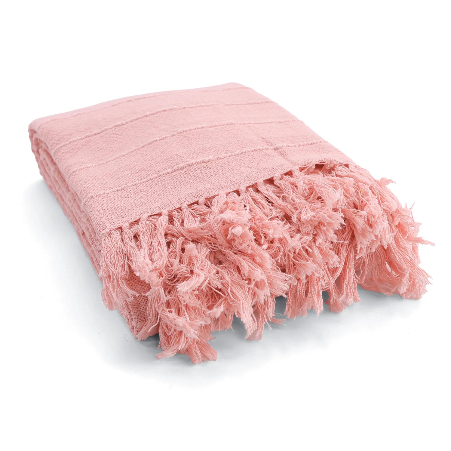 Viltit - Nalani cotton throw (vaaleanpunainen)