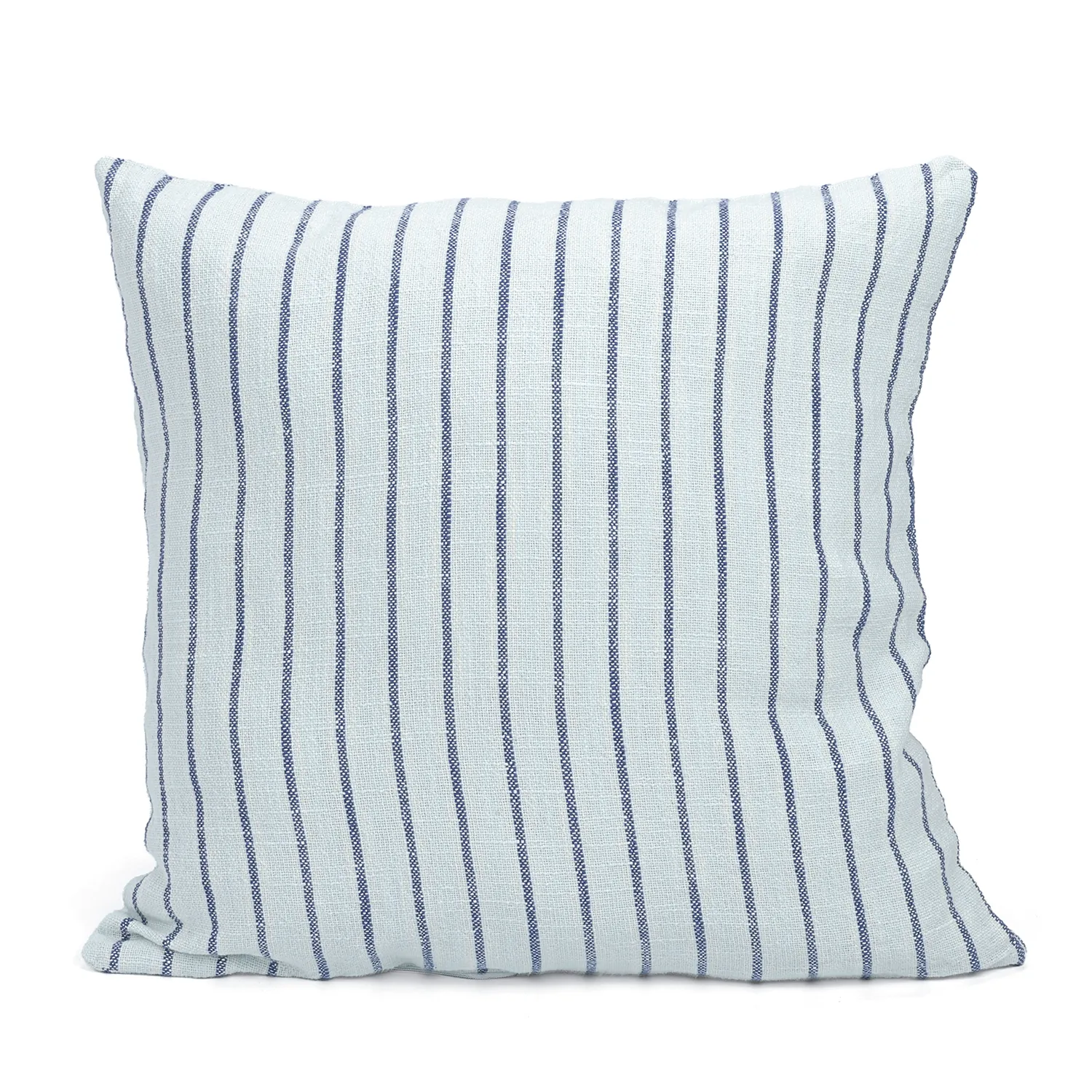 Tyynyliina - Rumi stripe cotton cushion cover (vaaleansininen/tummansininen/kermanvärinen)