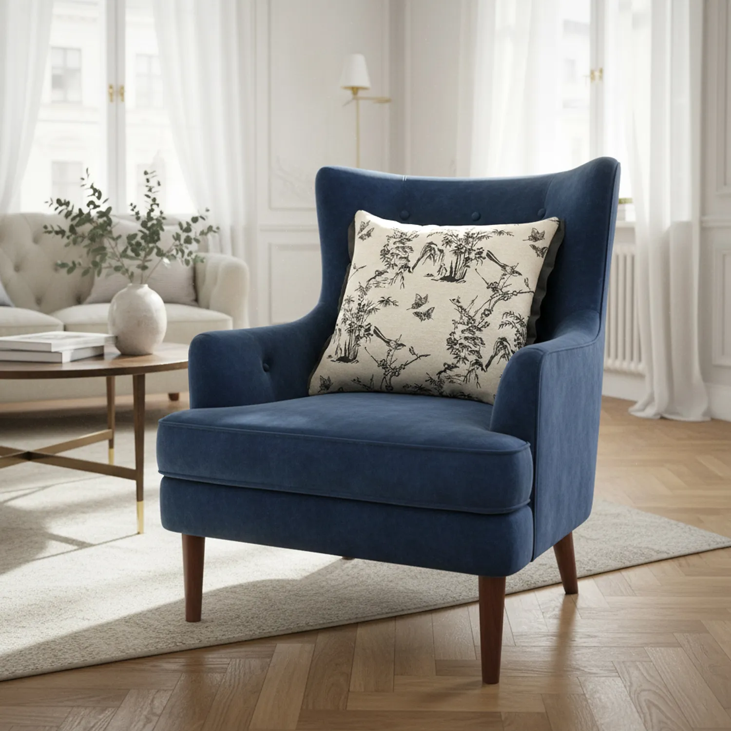 Tyynyliina - Viborg Embroidered Cushion Cover (multi)