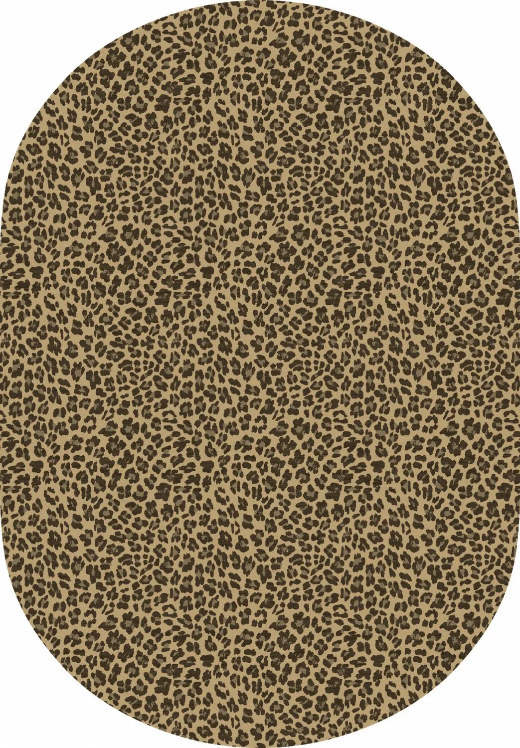 Soikea matto - Leopard (ruskea)
