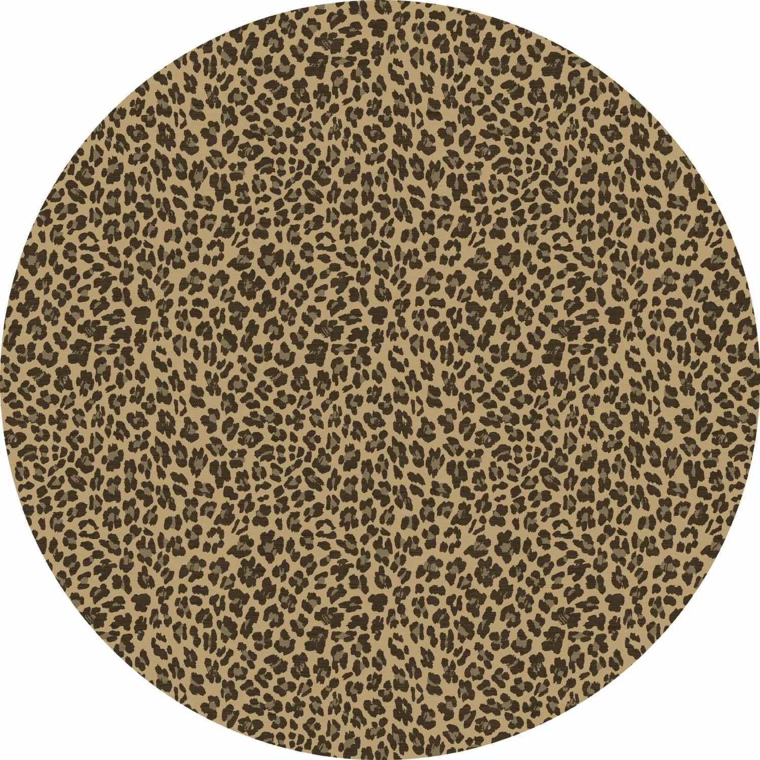 Pyöreä matot - Leopard (ruskea)