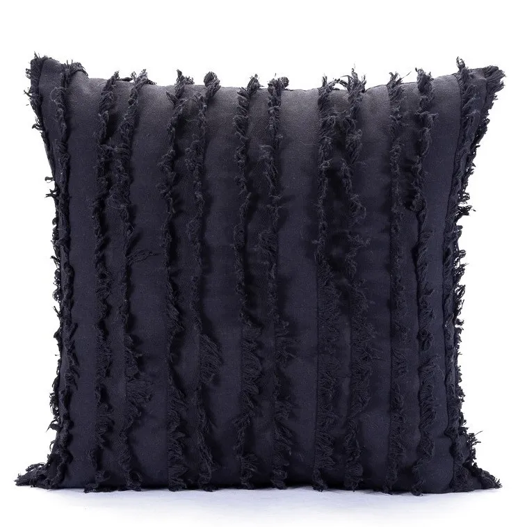 Tyynyliina - Boho Linen 45 x 45 cm (tummansininen)