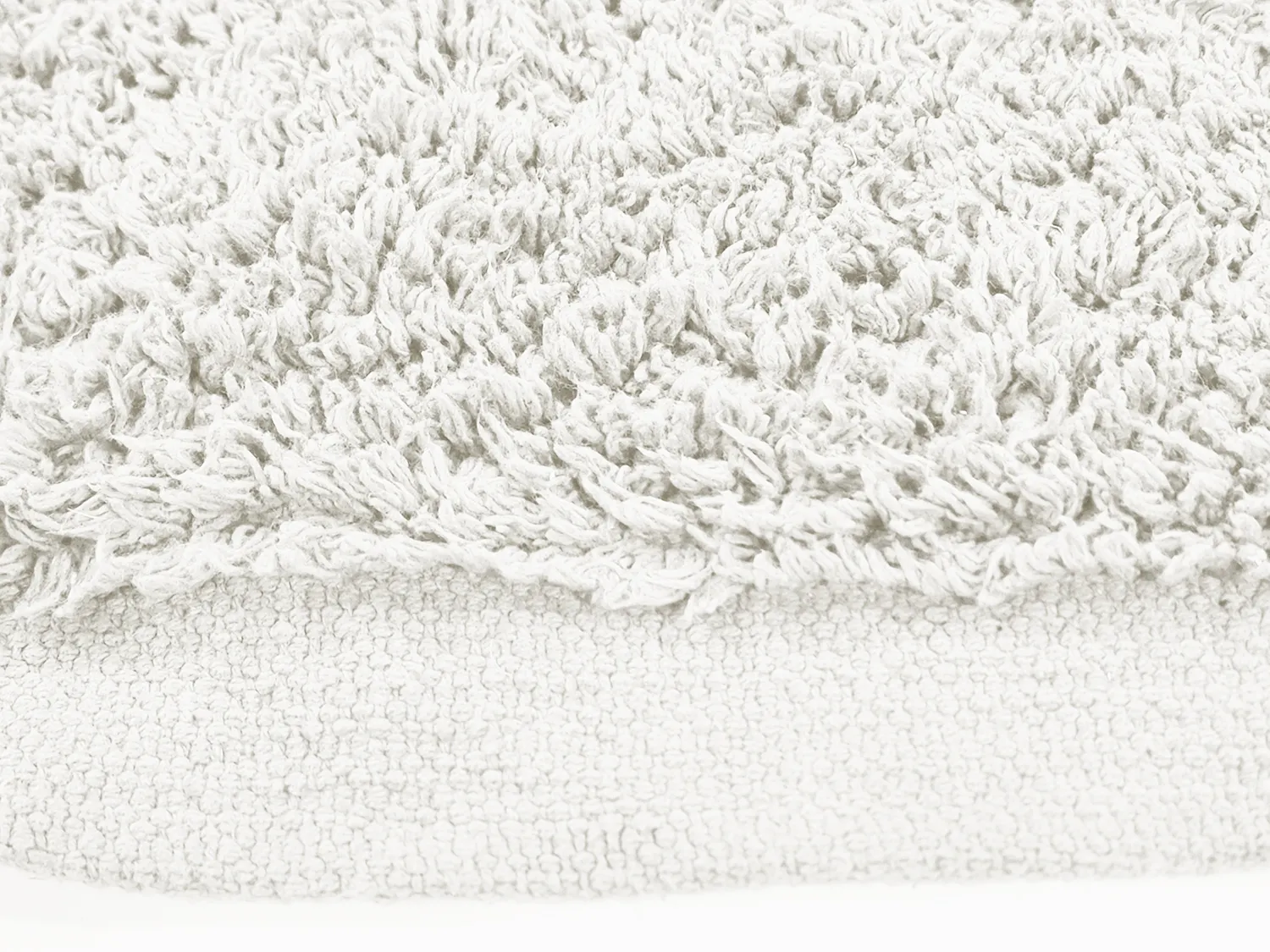 Pyöreä matot - Alexa Natural Cotton Shaggy (offwhite)