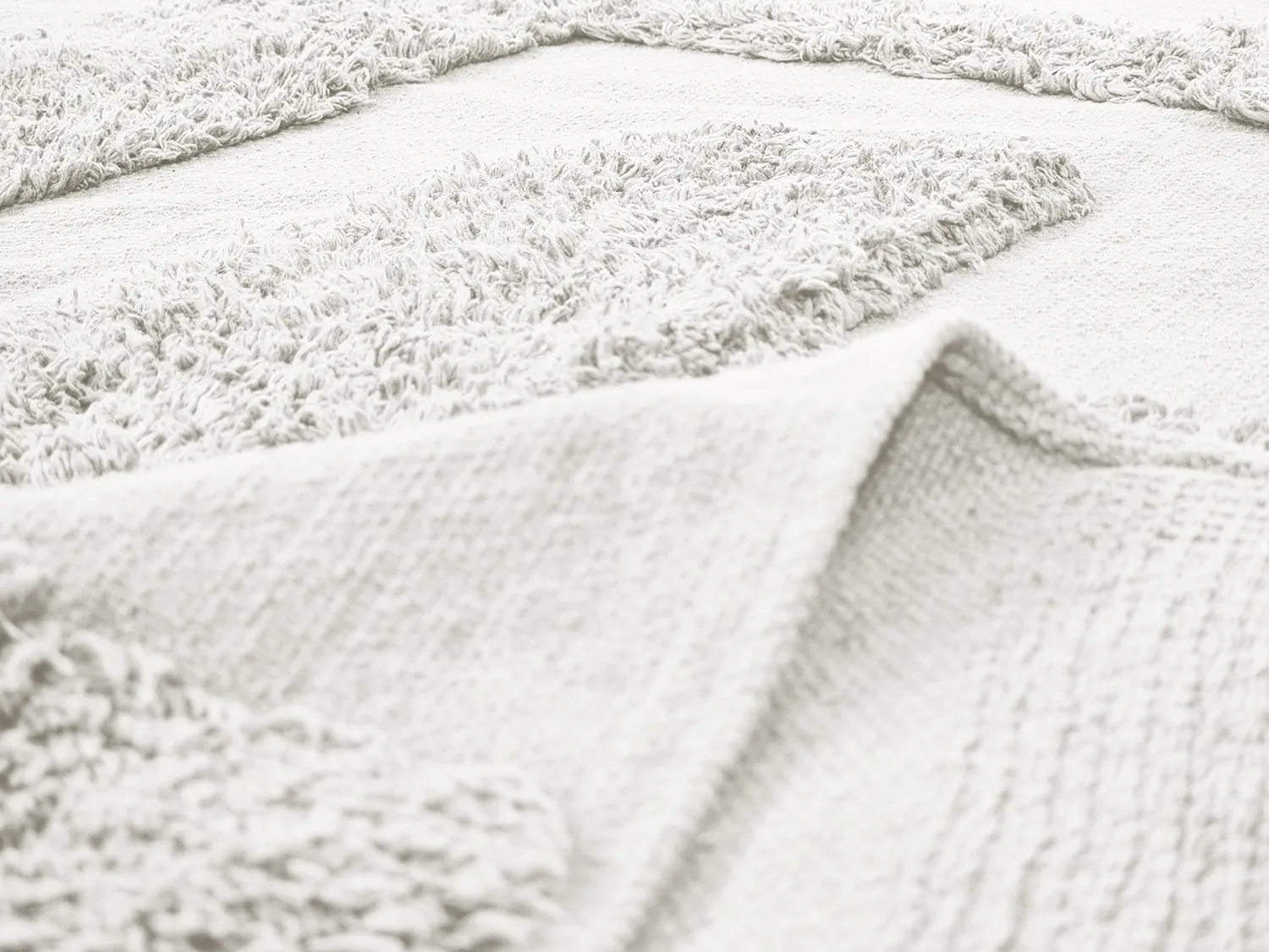 Pyöreä matot - Alexa Natural Cotton Shaggy (offwhite)