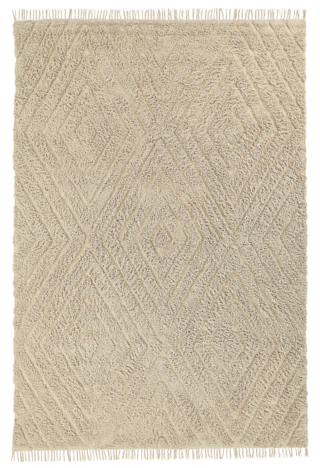 Ryijymatot - Amberley Natural Cotton Shaggy (beige)