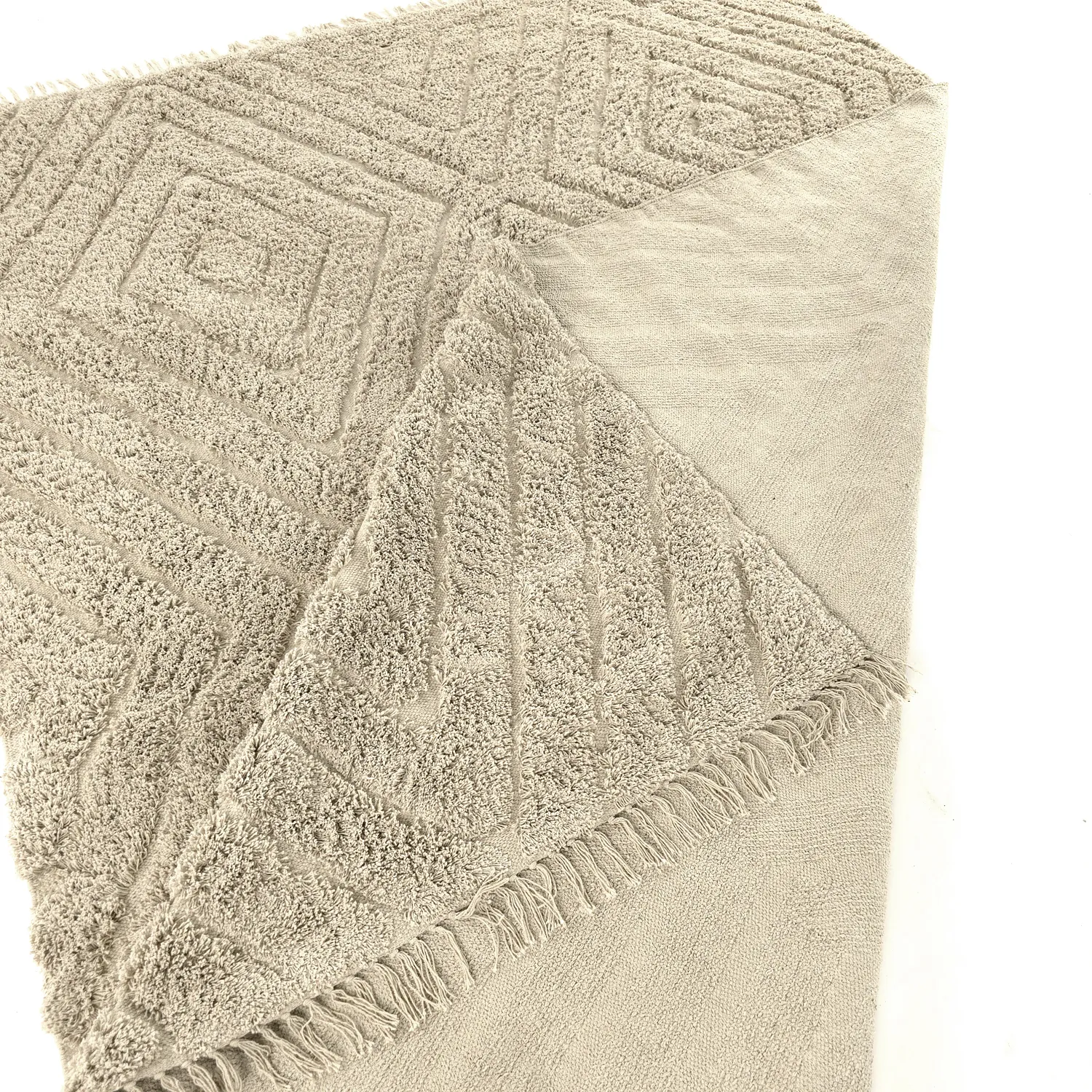 Ryijymatot - Amberley Natural Cotton Shaggy (beige)
