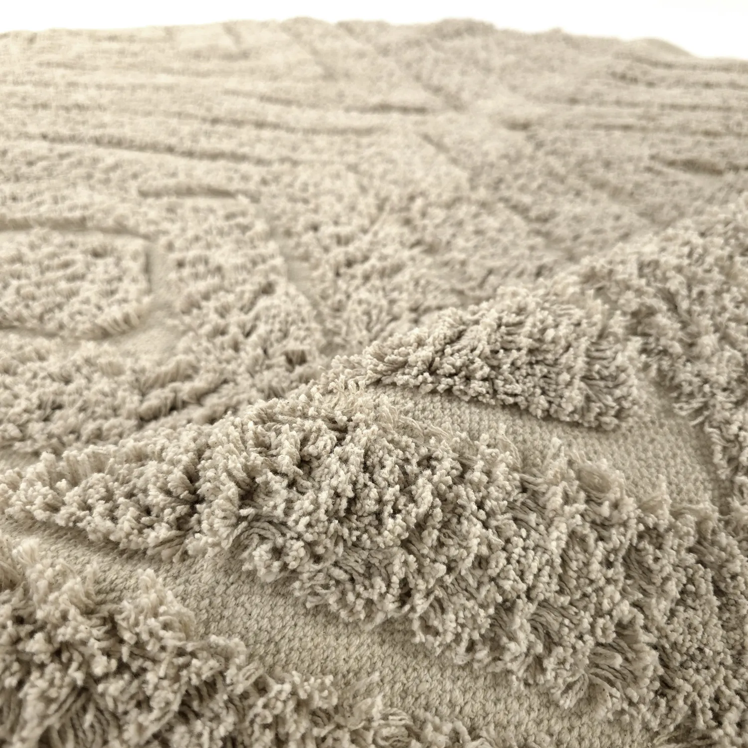 Pyöreä matot - Amberley Natural Cotton Shaggy (beige)