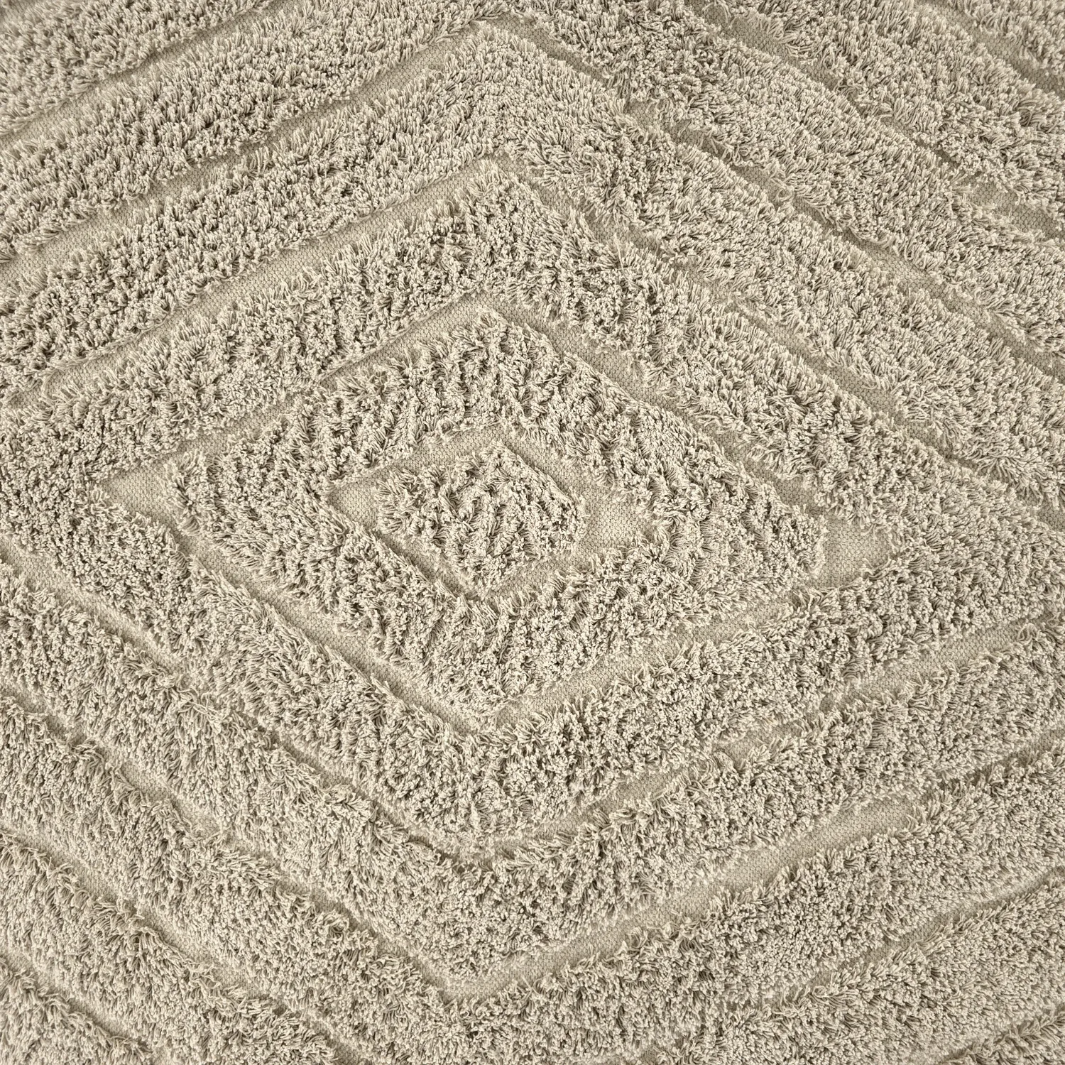 Pyöreä matot - Amberley Natural Cotton Shaggy (beige)