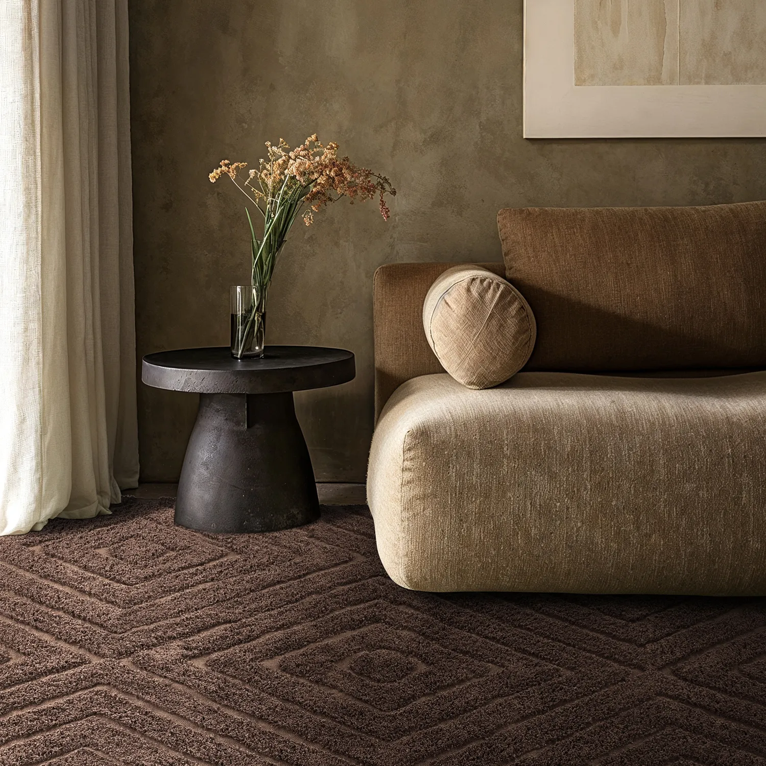 Ryijymatot - Amberley Natural Cotton Shaggy (ruskea)