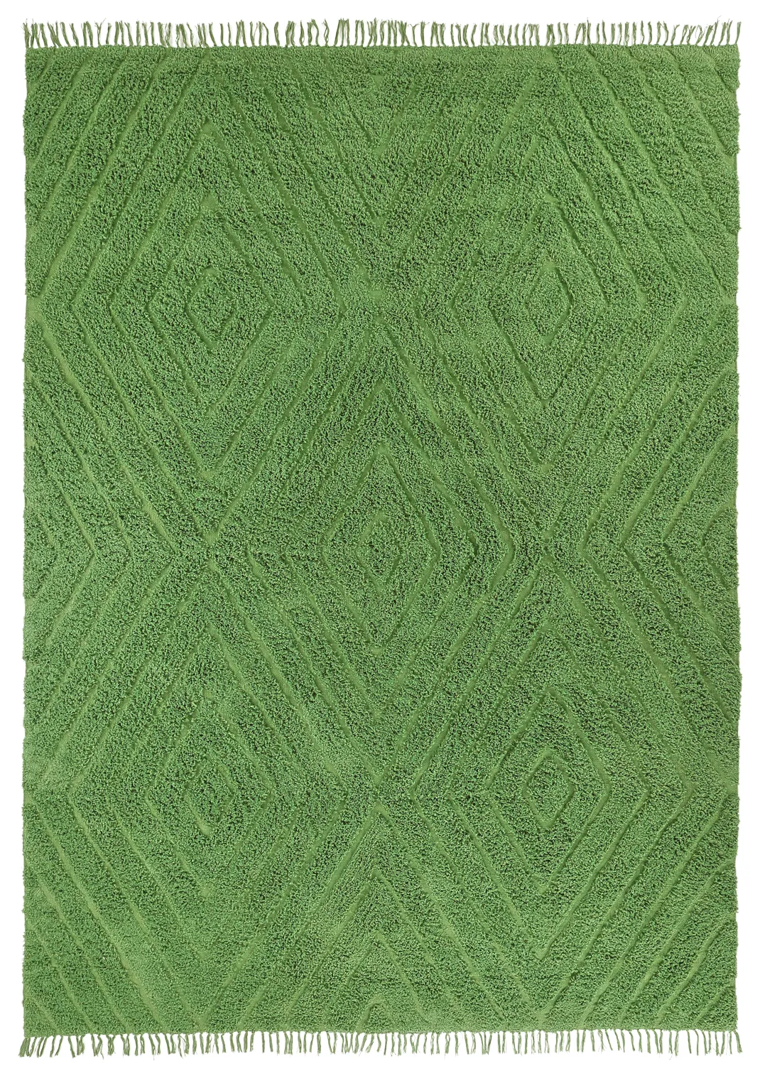 Ryijymatot - Amberley Natural Cotton Shaggy (vihreä)