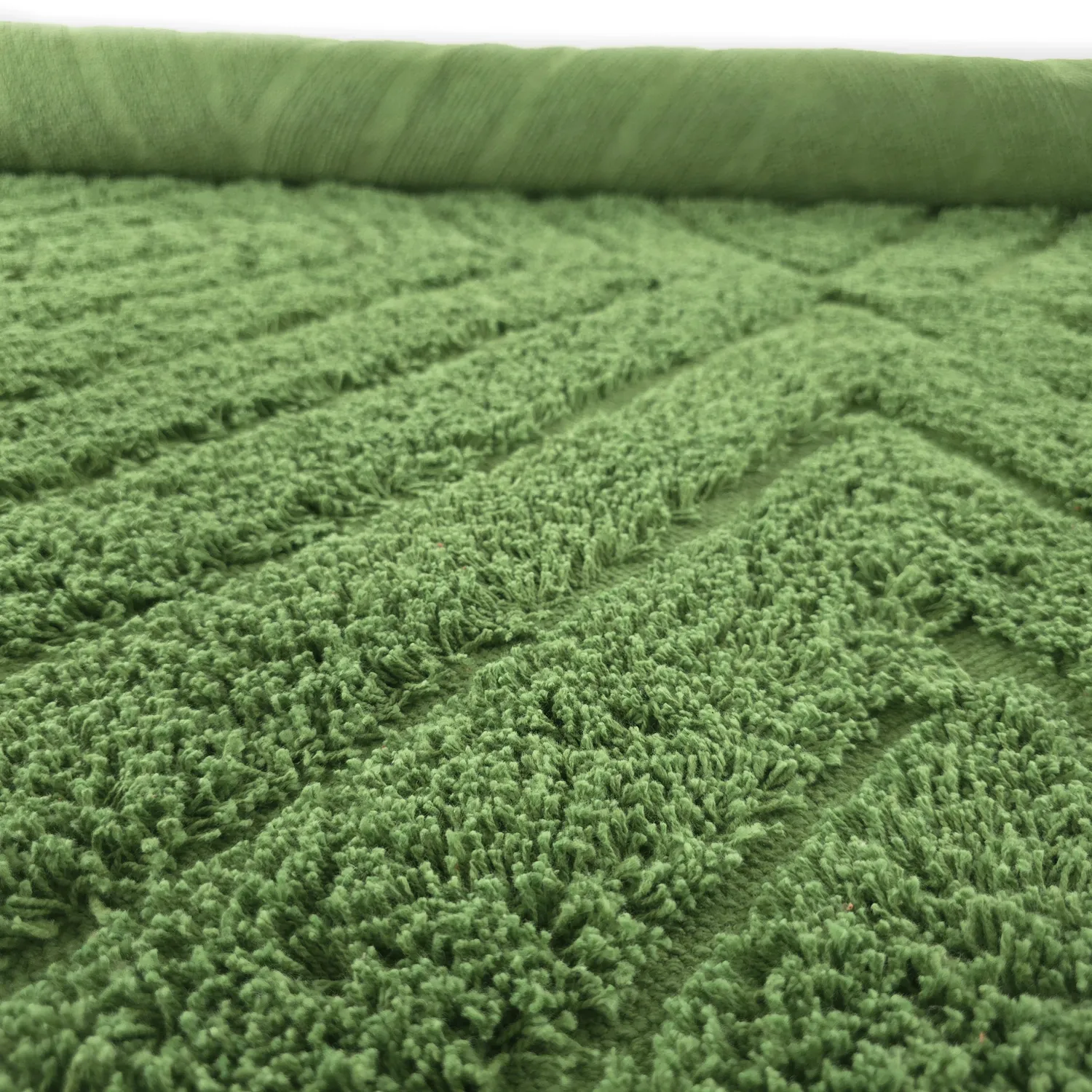 Ryijymatot - Amberley Natural Cotton Shaggy (vihreä)