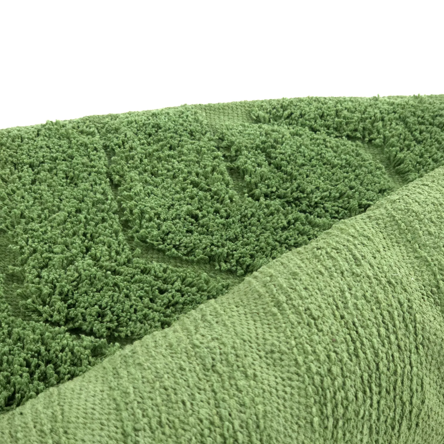 Pyöreä matot - Amberley Natural Cotton Shaggy (vihreä)