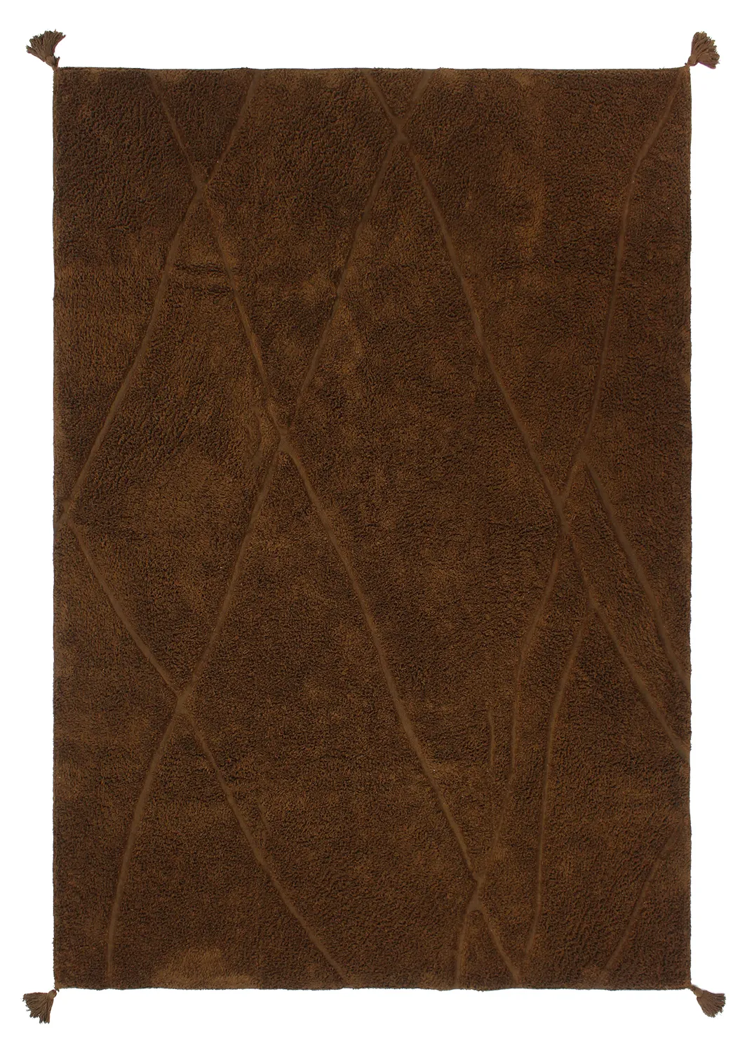 Ryijymatot - Andrea Natural Cotton Shaggy (ruskea)