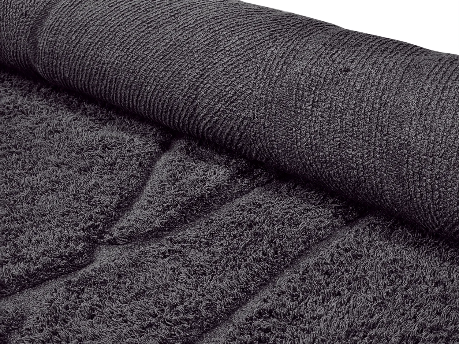Pyöreä matot - Andrea Natural Cotton Shaggy (musta)