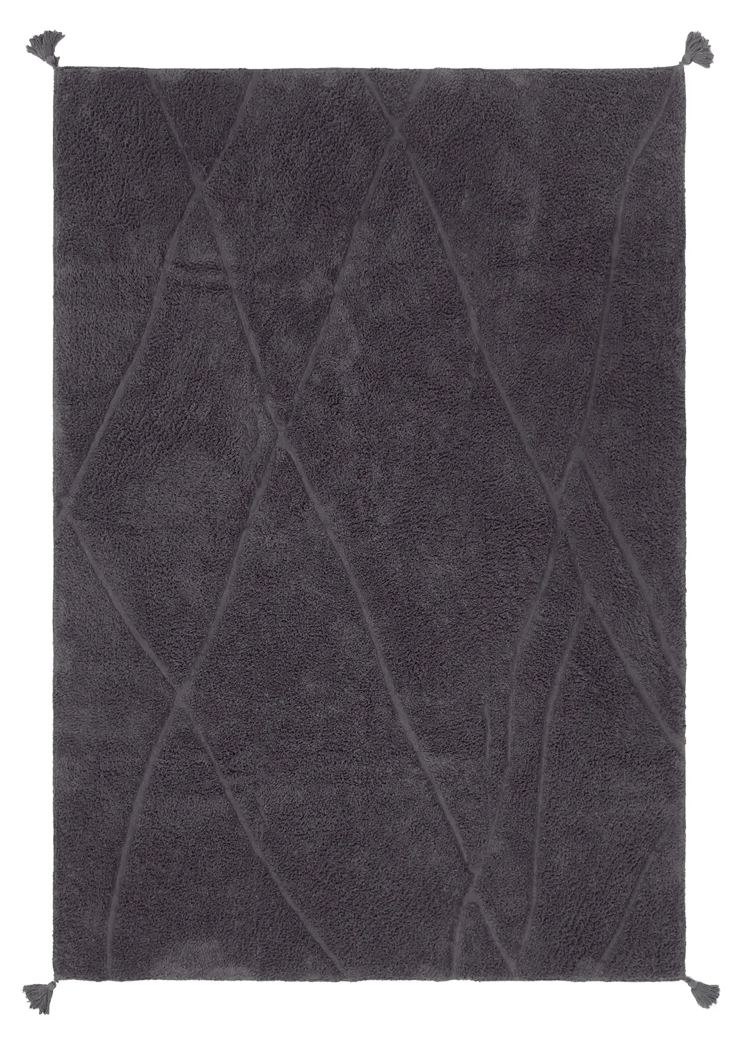 Ryijymatot - Andrea Natural Cotton Shaggy (musta)
