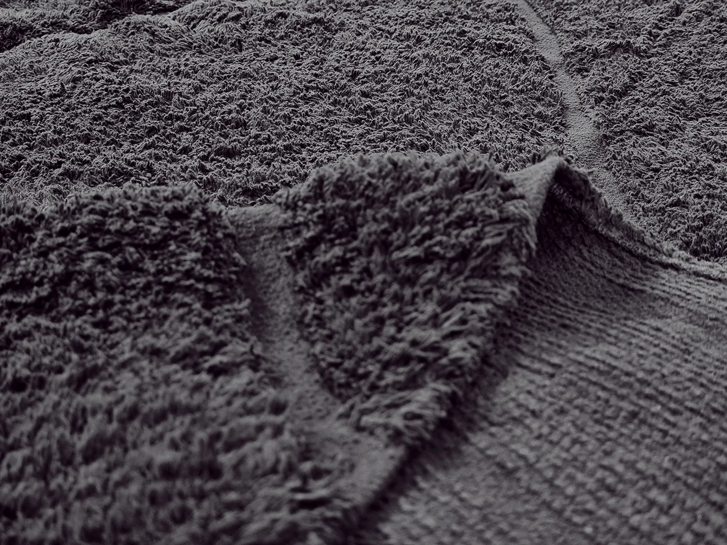 Ryijymatot - Andrea Natural Cotton Shaggy (musta)