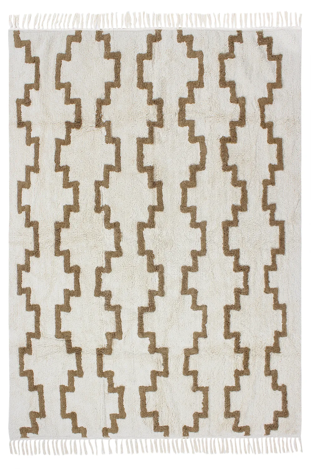 Ryijymatot - Arlon Natural Cotton Shaggy (beige)