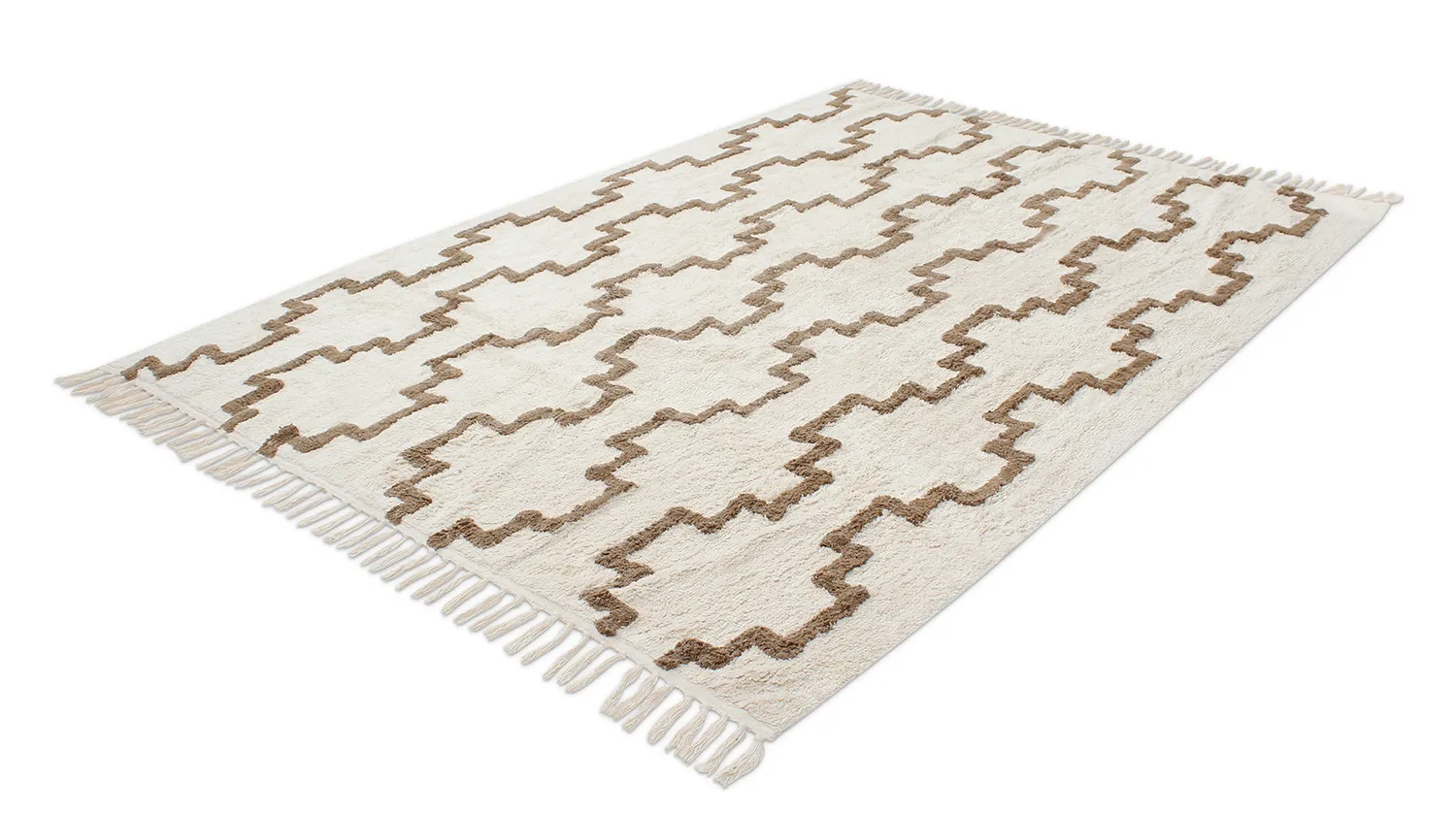 Ryijymatot - Arlon Natural Cotton Shaggy (beige)