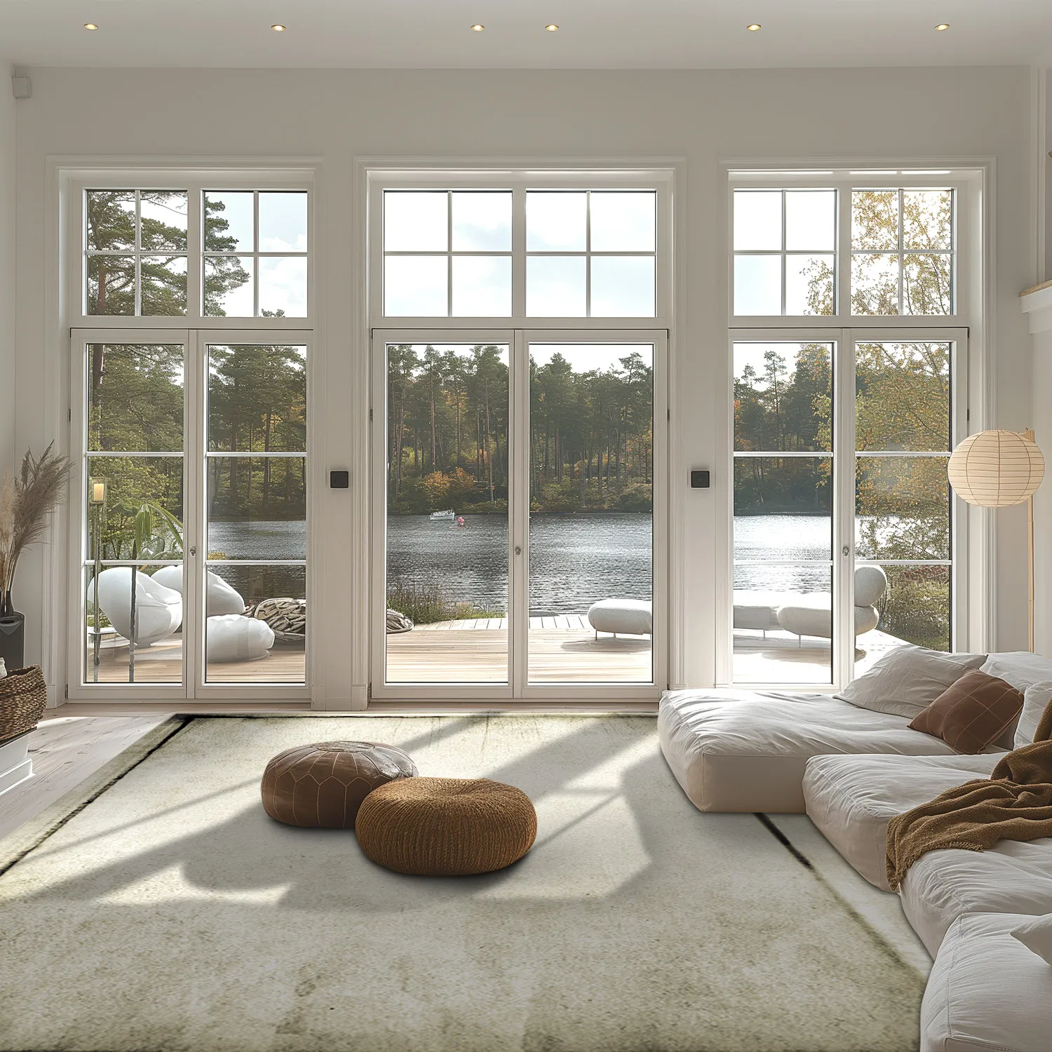 Wilton-matto - Arriate (beige/harmaa)