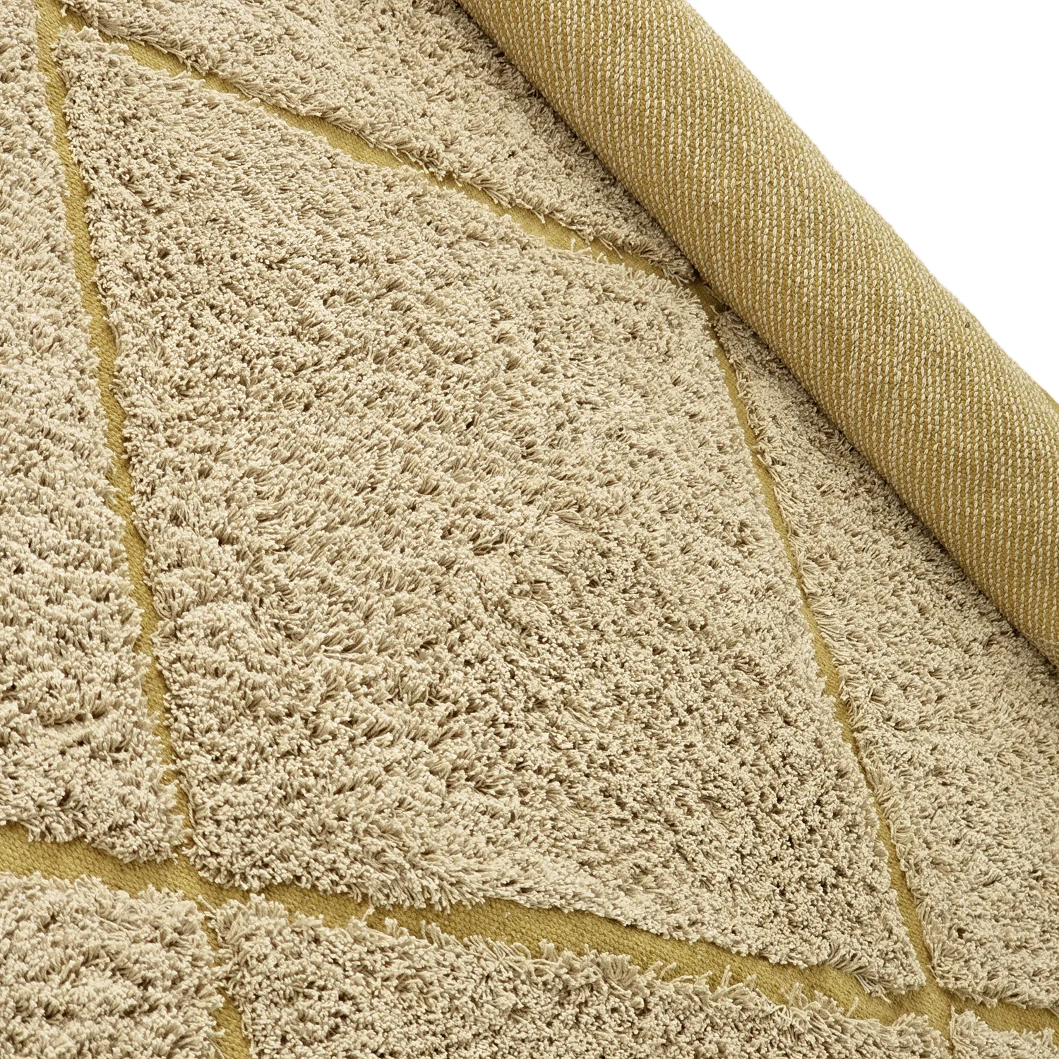 Ryijymatot - Bellevue Natural Cotton Shaggy (beige/ruskea)