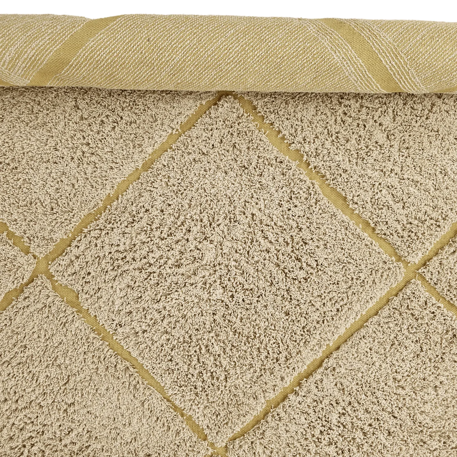 Ryijymatot - Bellevue Natural Cotton Shaggy (beige/ruskea)