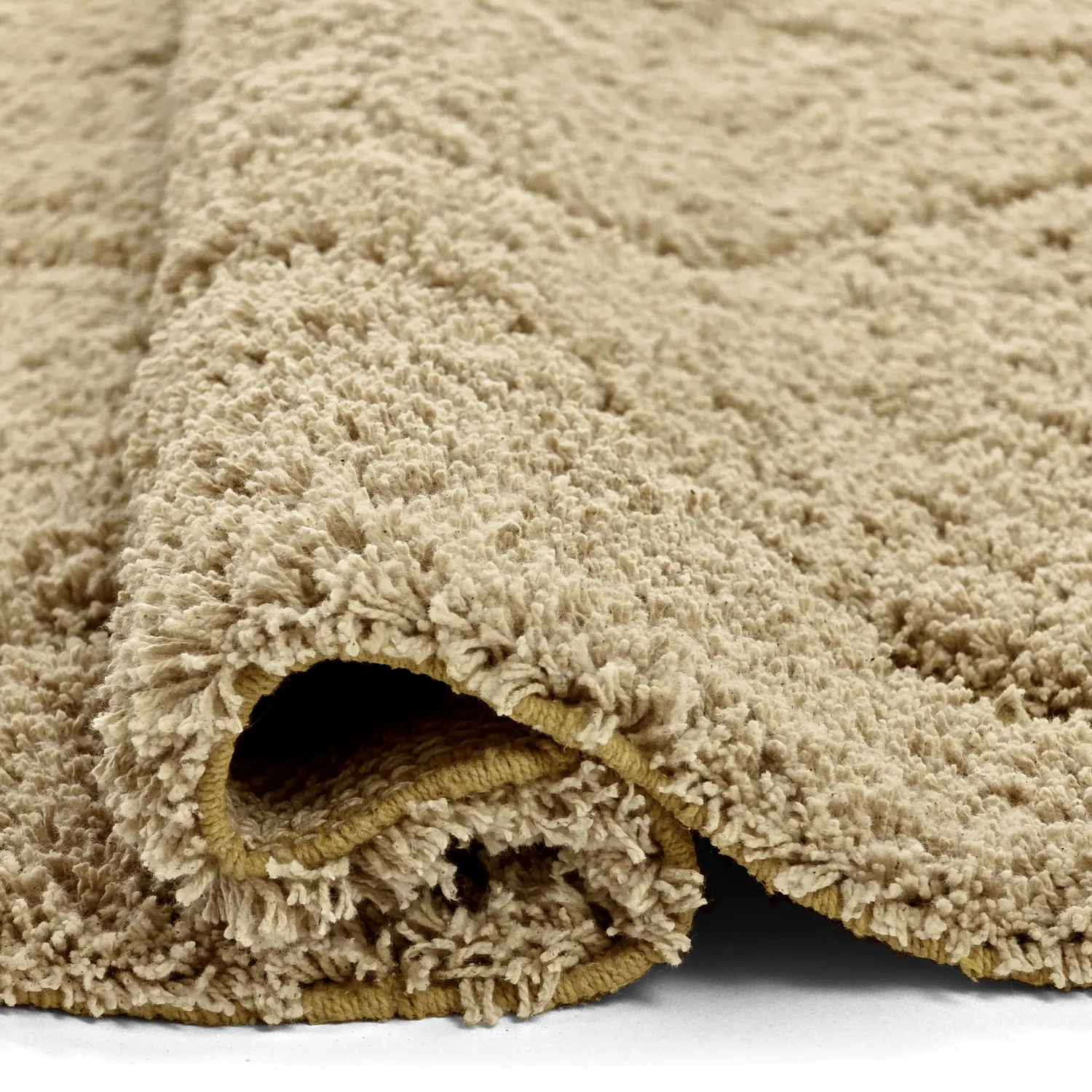 Ryijymatot - Bellevue Natural Cotton Shaggy (beige/ruskea)