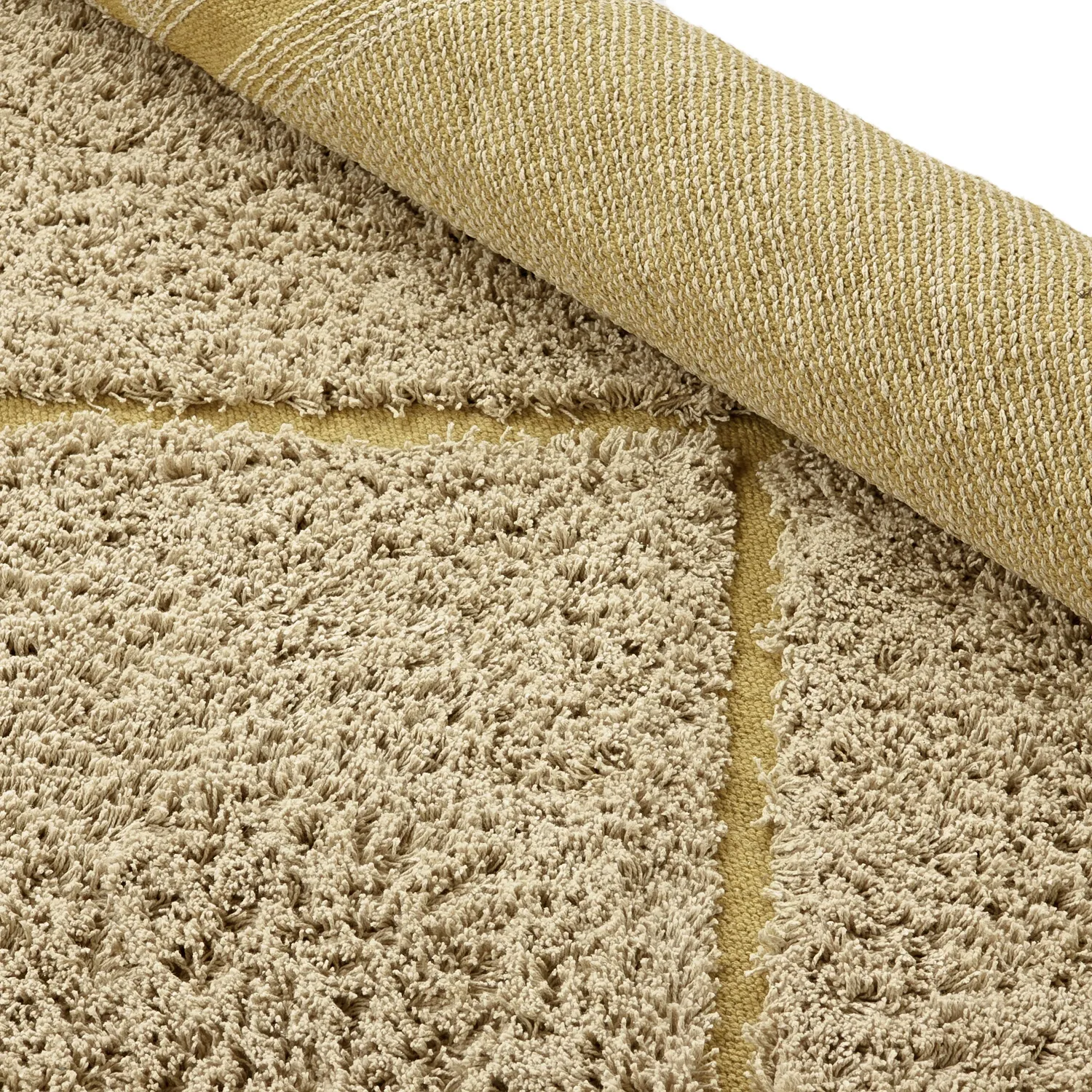 Ryijymatot - Bellevue Natural Cotton Shaggy (beige/ruskea)