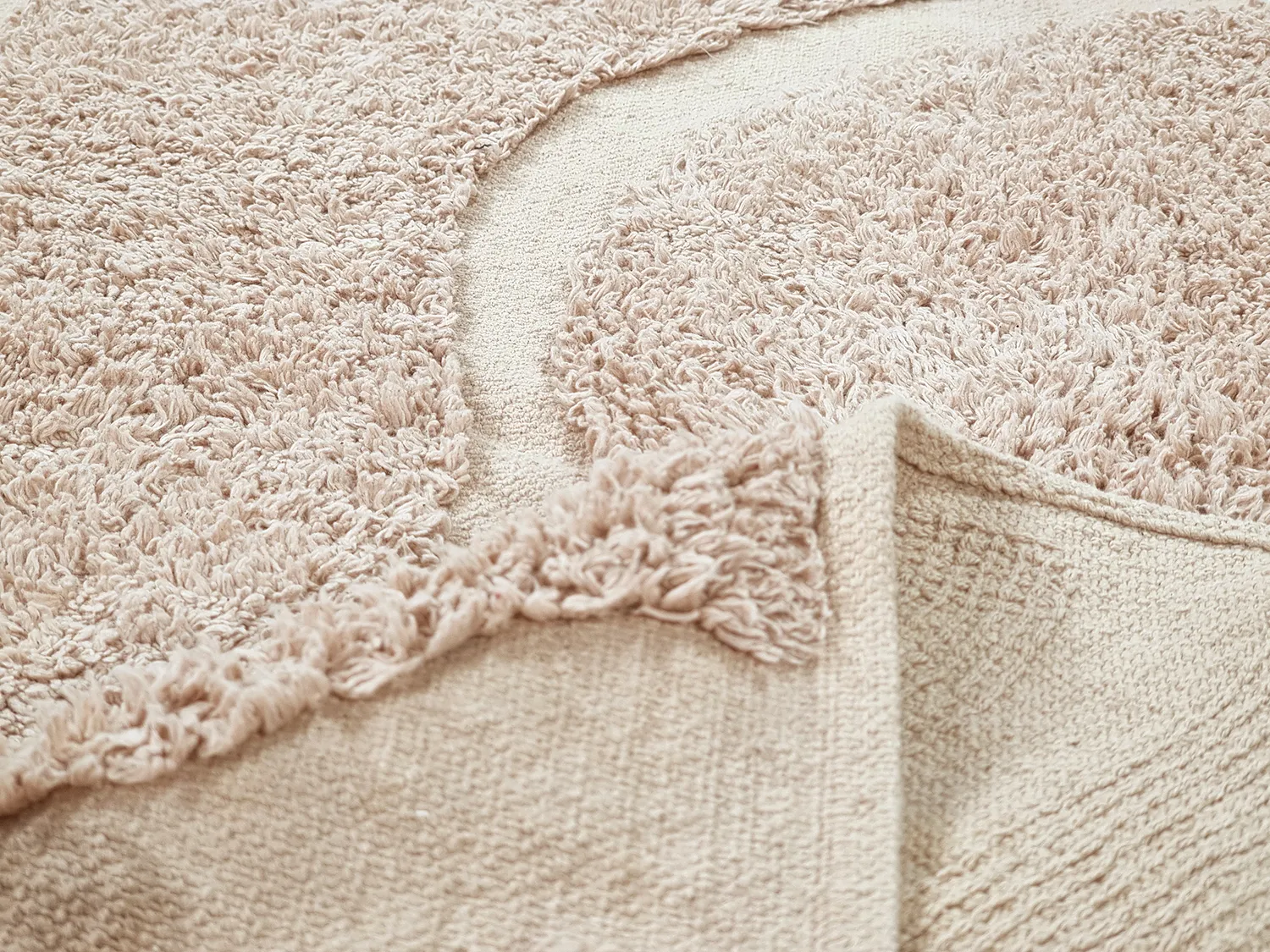 Ryijymatot - Bonnie Natural Cotton Shaggy (beige)