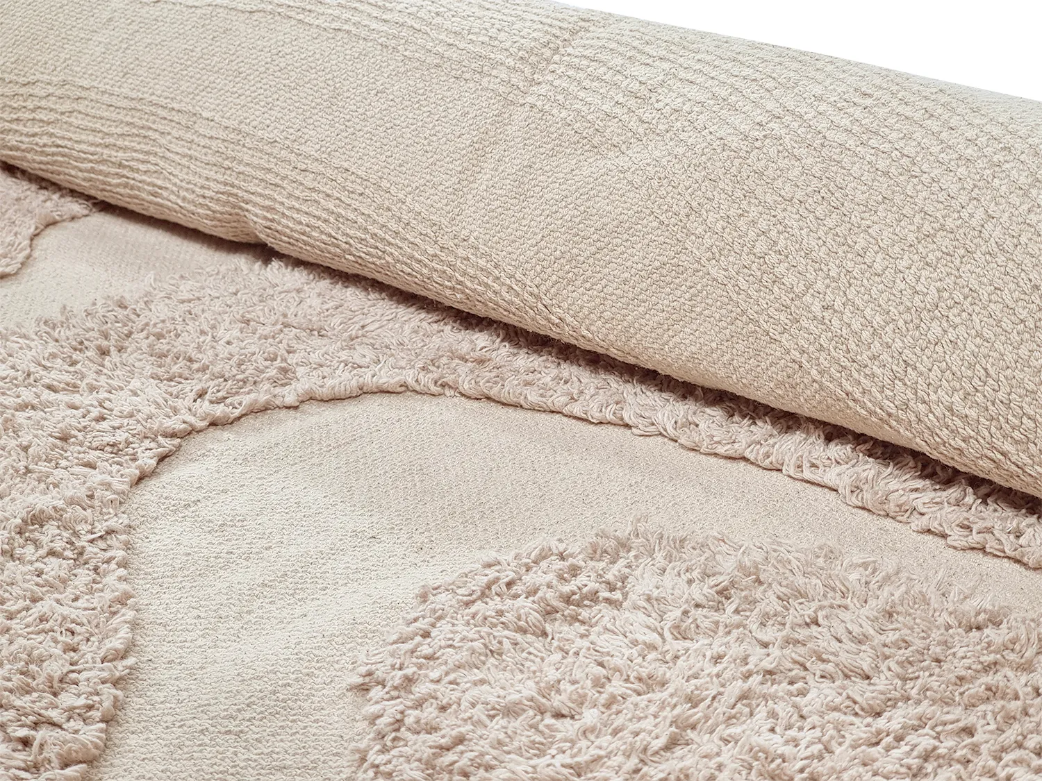 Ryijymatot - Bonnie Natural Cotton Shaggy (beige)