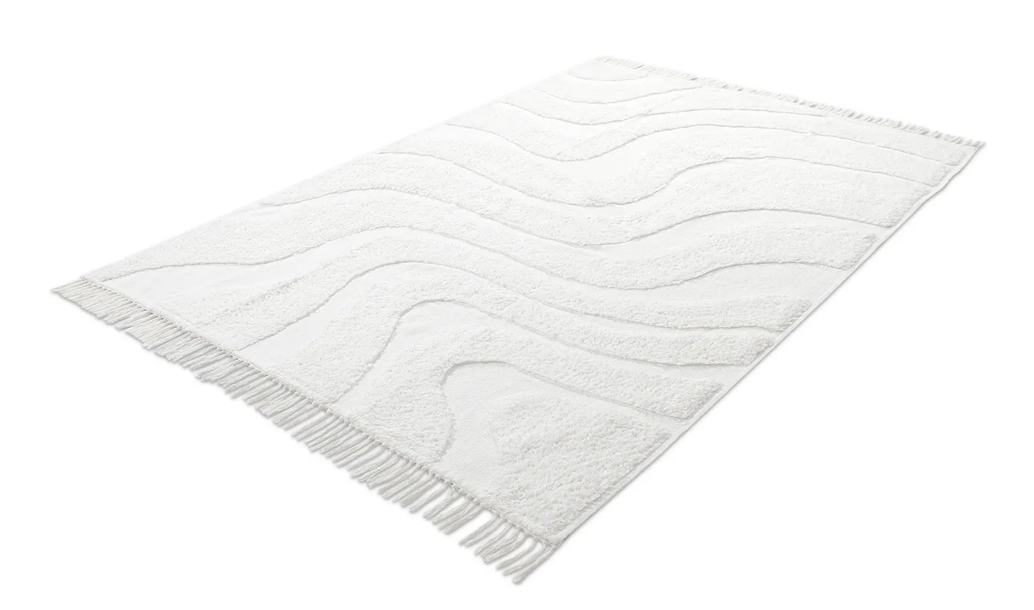Ryijymatot - Bonnie Natural Cotton Shaggy (offwhite)
