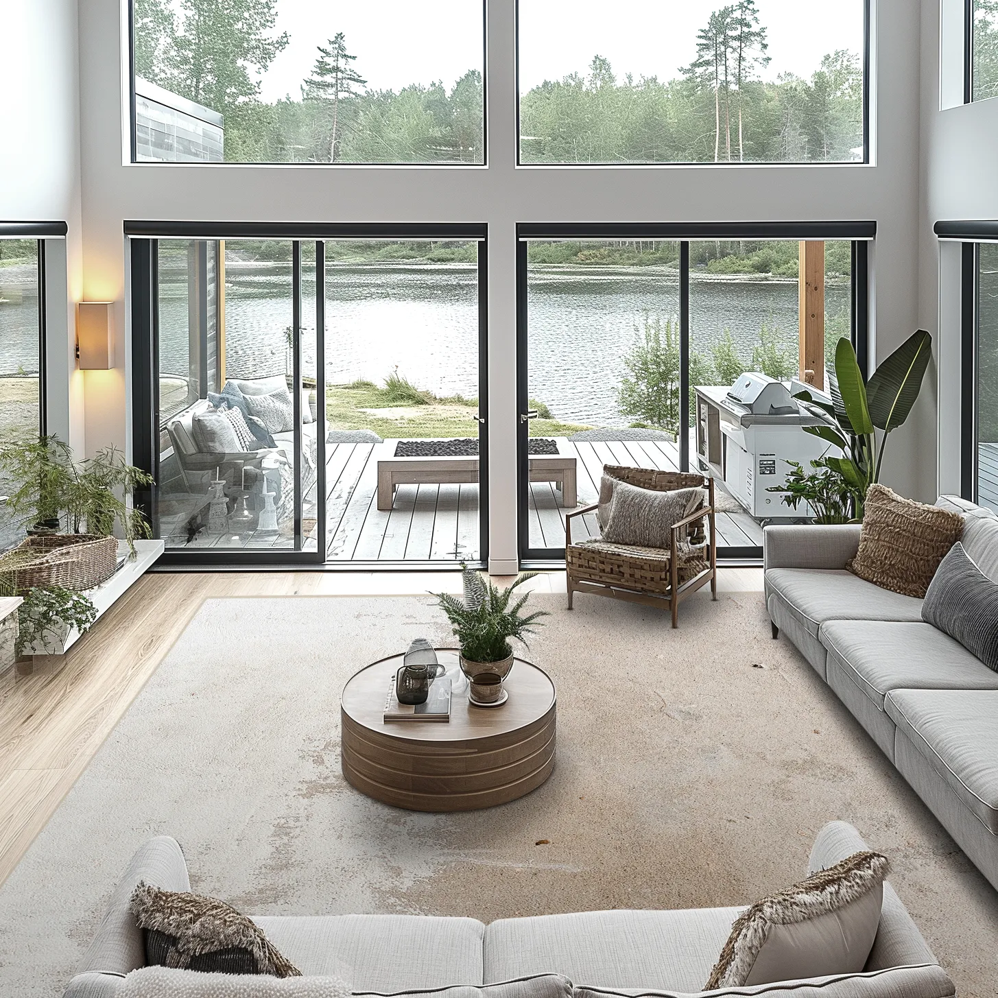 Wilton-matto - Bornos (harmaa/beige)