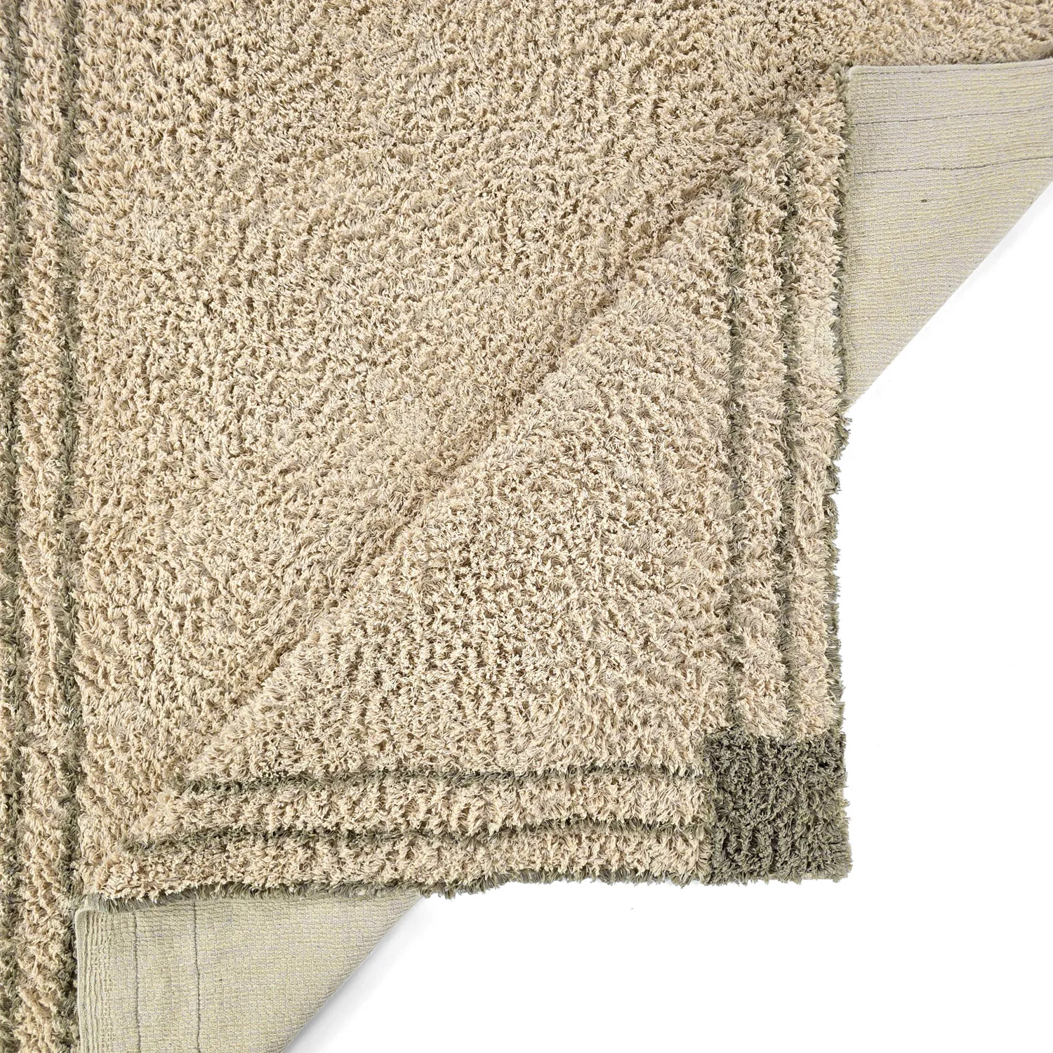 Ryijymatot - Cataya Natural Cotton Shaggy (beige/tape)