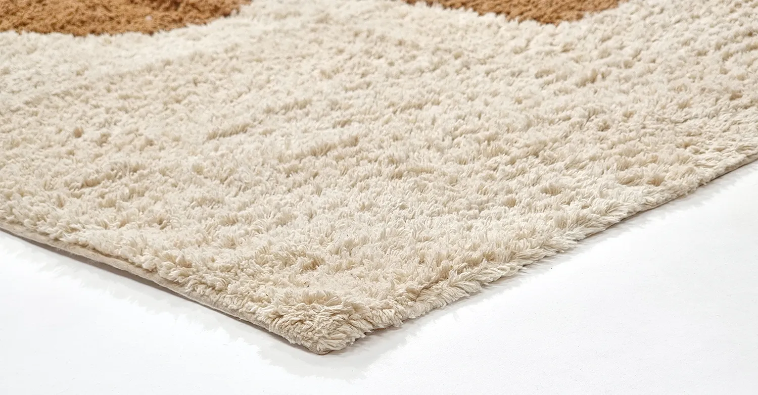 Ryijymatot - Cervia Natural Cotton Shaggy (beige)