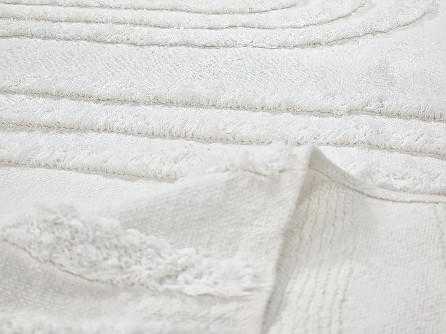 Ryijymatot - Como Natural Cotton Shaggy (offwhite)