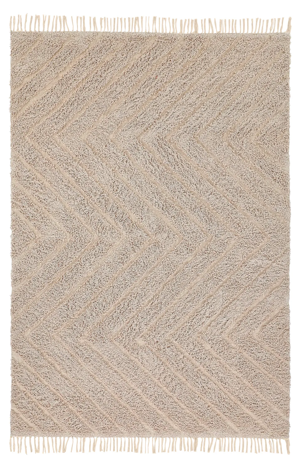 Ryijymatot - Conara Natural Cotton Shaggy (beige)