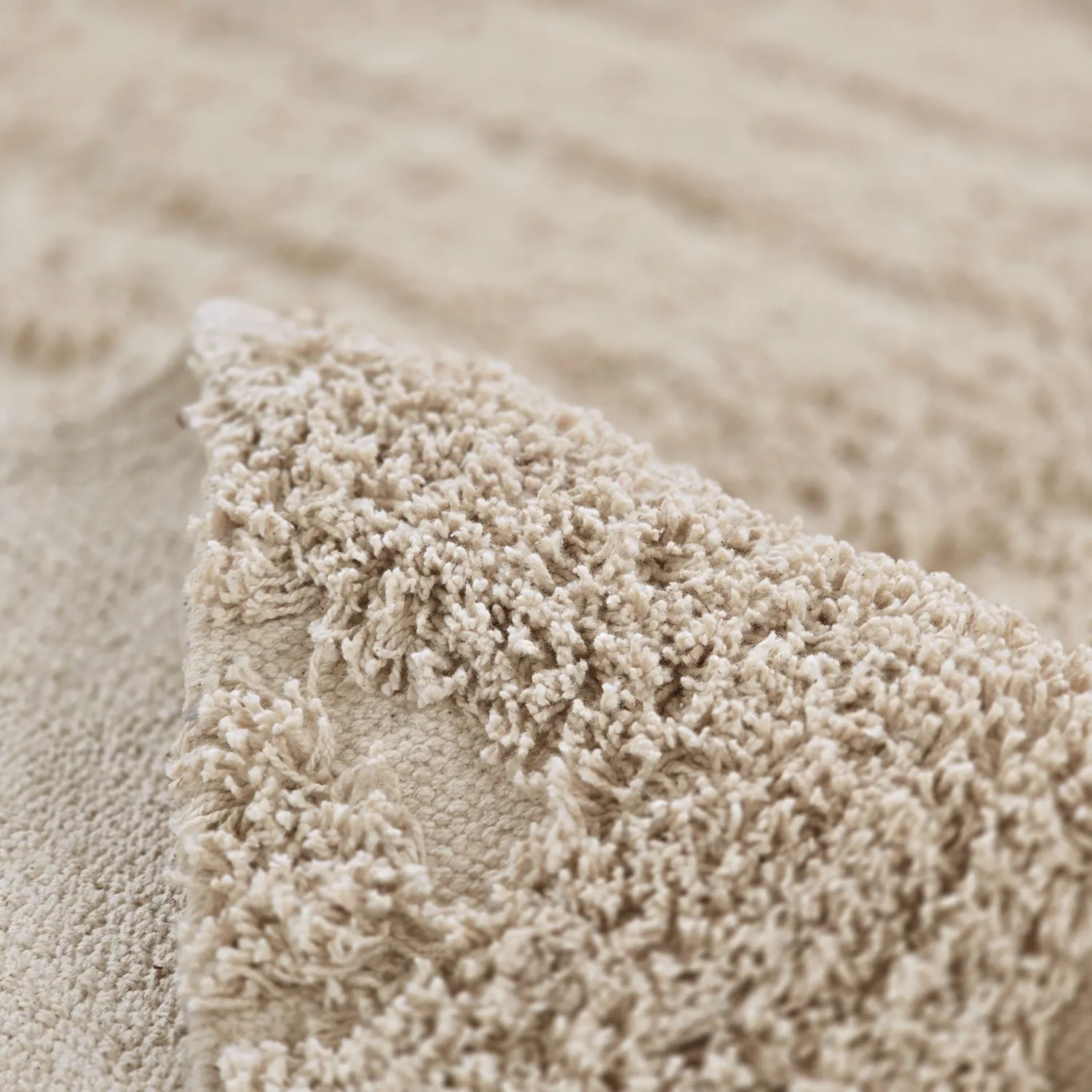 Ryijymatot - Conara Natural Cotton Shaggy (beige)