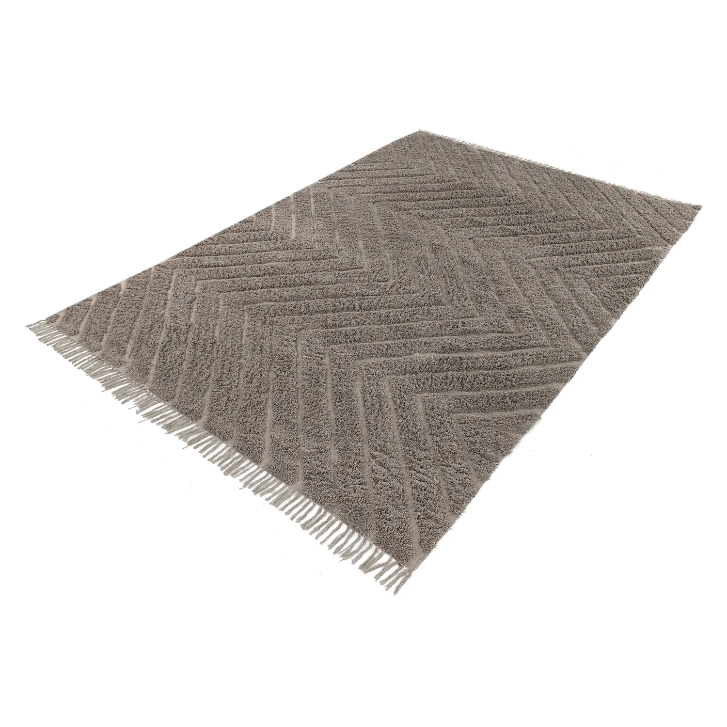 Ryijymatot - Conara Natural Cotton Shaggy (taupe)