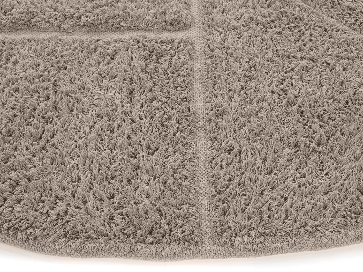 Pyöreä matot - Cremona Natural Cotton Shaggy (taupe)