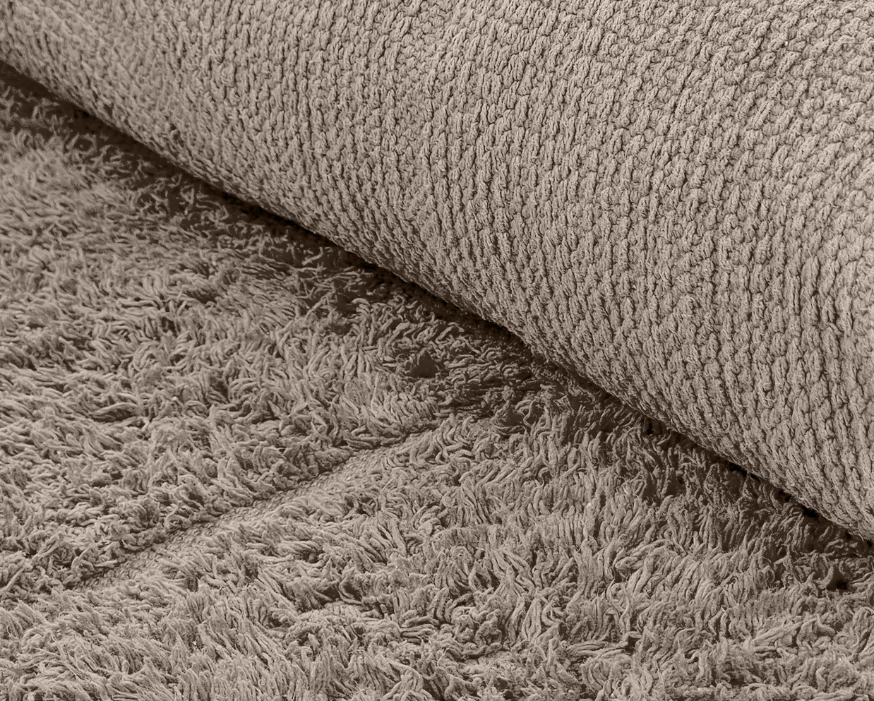 Pyöreä matot - Cremona Natural Cotton Shaggy (taupe)