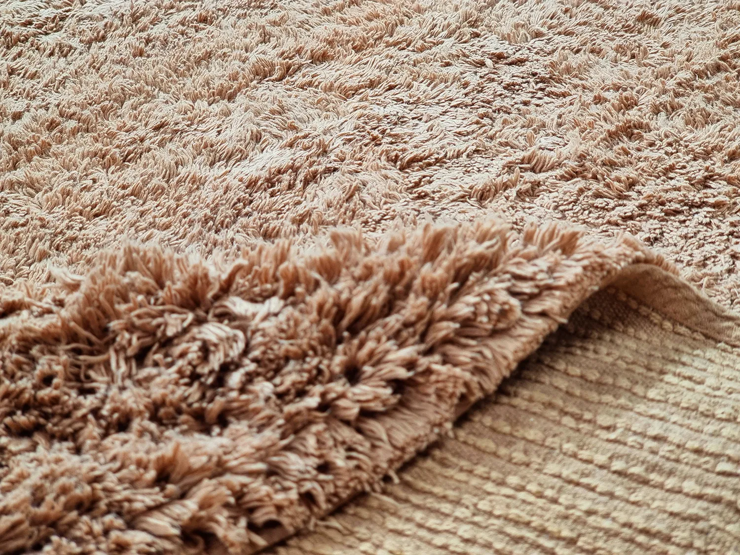 Ryijymatot - Ebba Natural Cotton Shaggy (ruskea)
