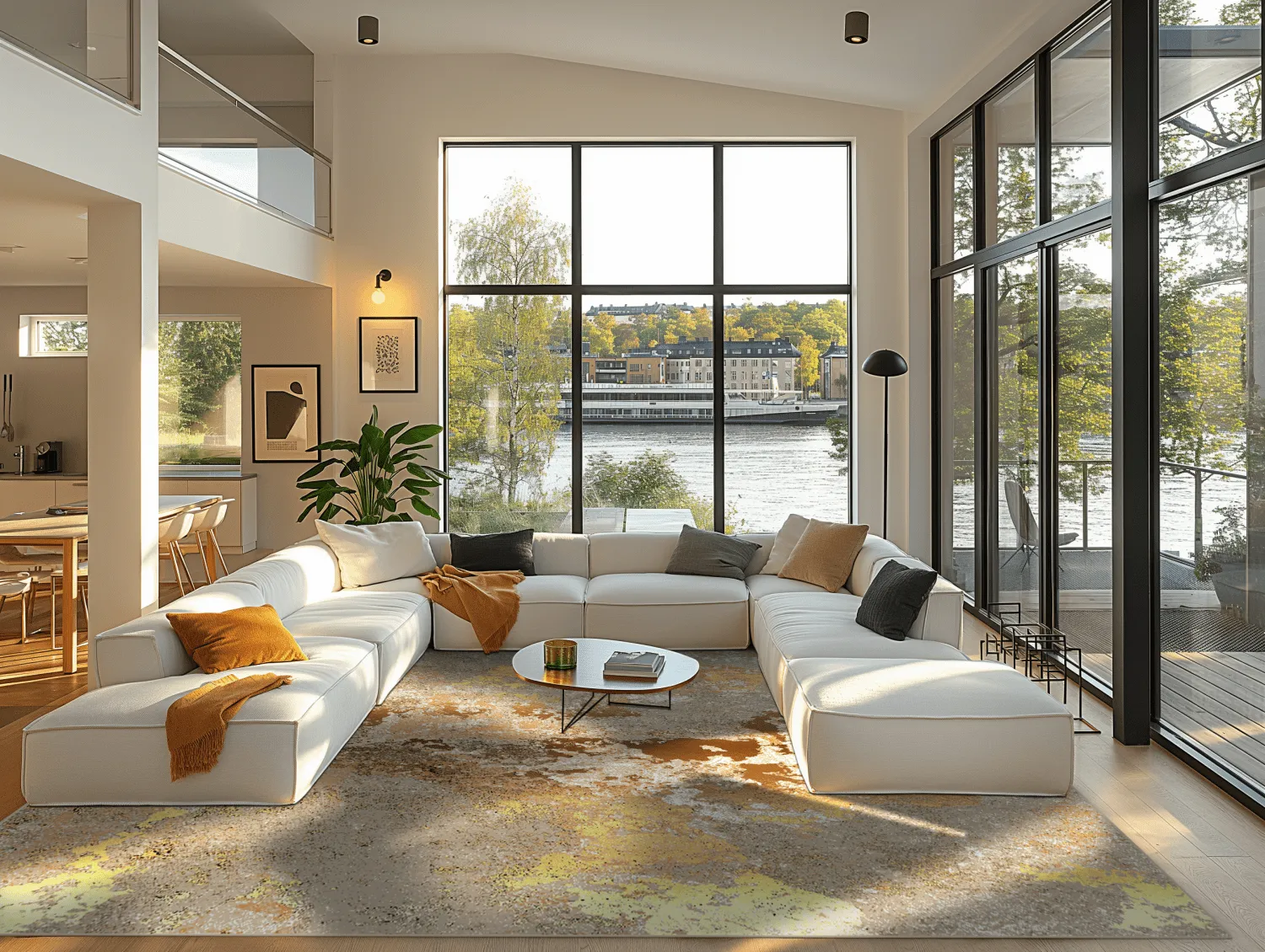 Wilton-matto - Elena (beige/kulta)