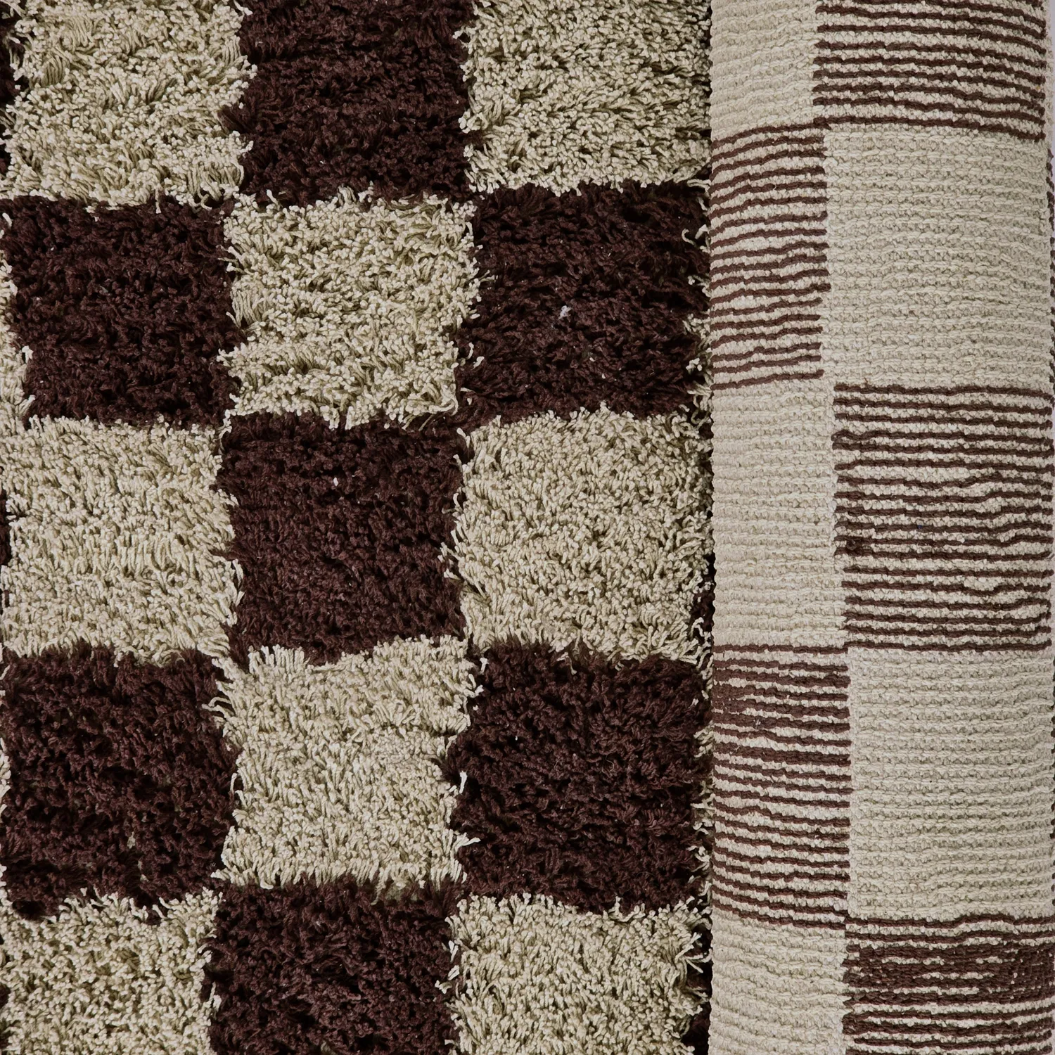 Ryijymatot - Elsey Natural Cotton Shaggy (beige/ruskea)