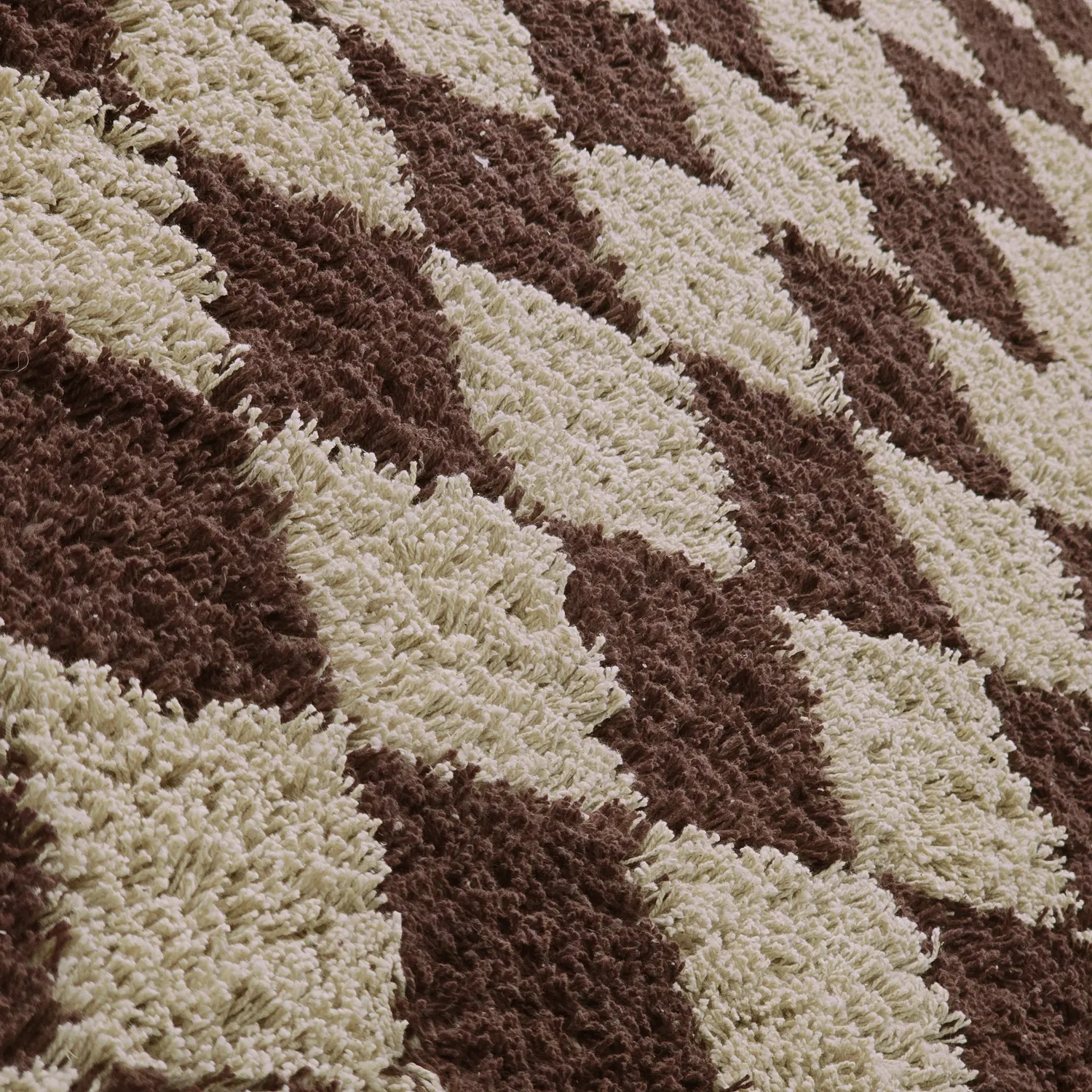Ryijymatot - Elsey Natural Cotton Shaggy (beige/ruskea)