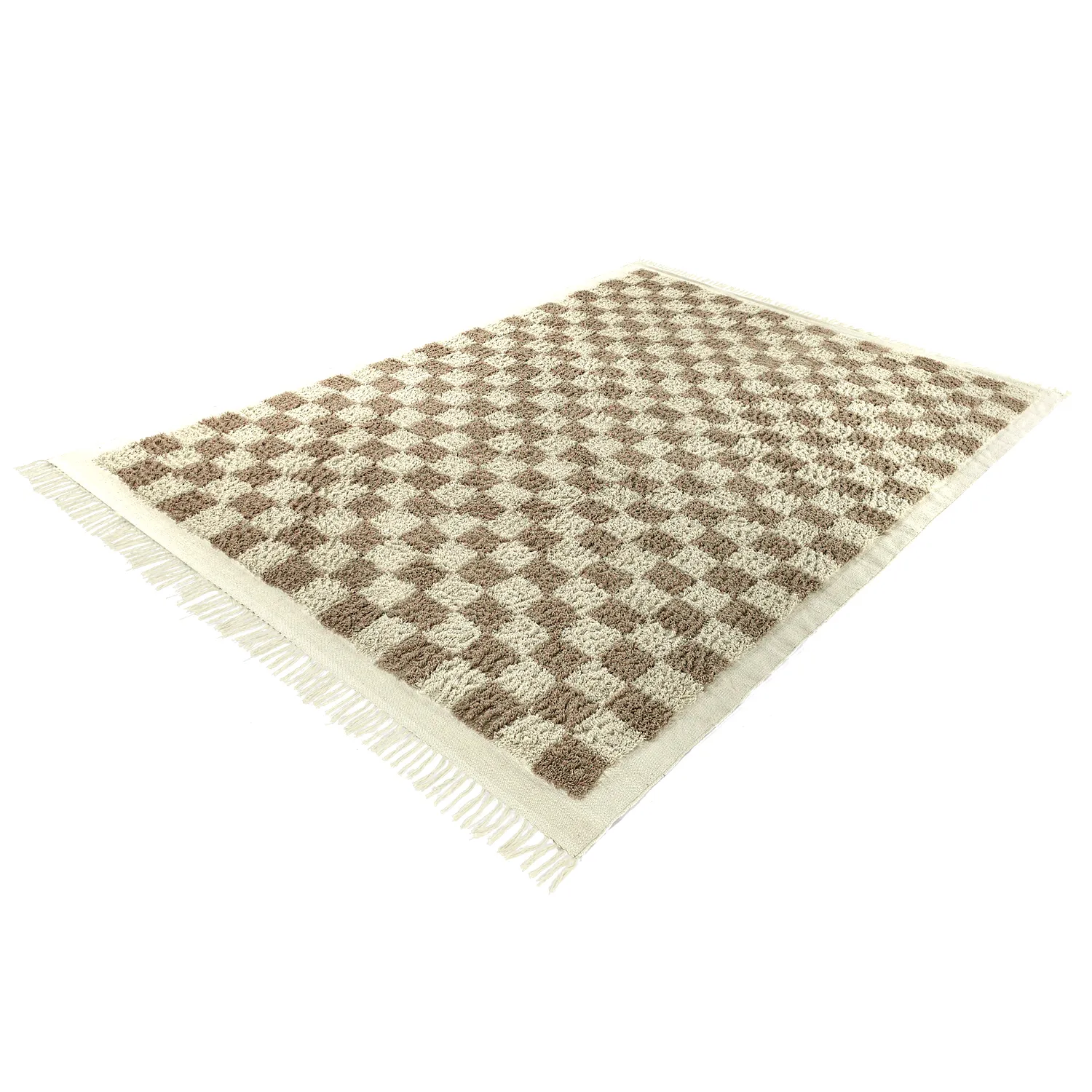 Ryijymatot - Elsey Natural Cotton Shaggy (kerma/hiekka)