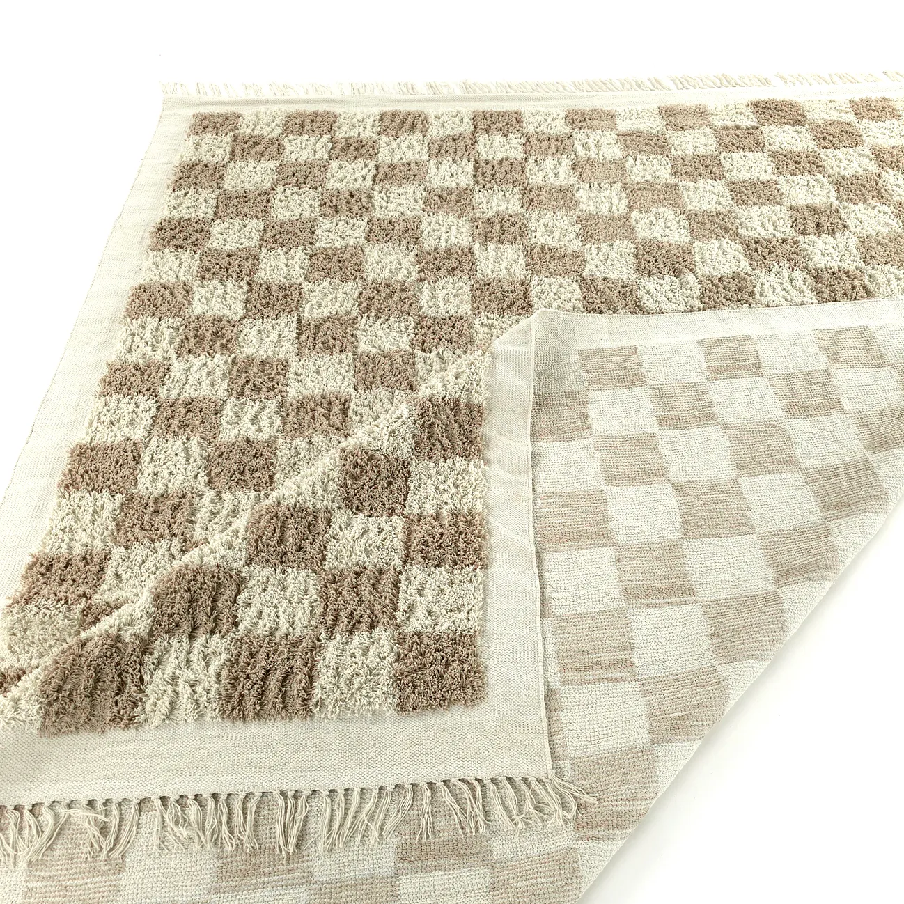 Ryijymatot - Elsey Natural Cotton Shaggy (kerma/hiekka)