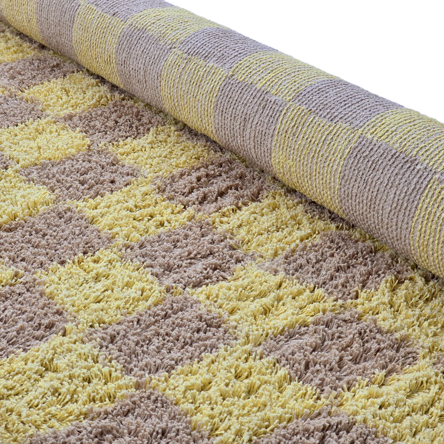 Ryijymatot - Elsey Natural Cotton Shaggy (keltainen/beige)