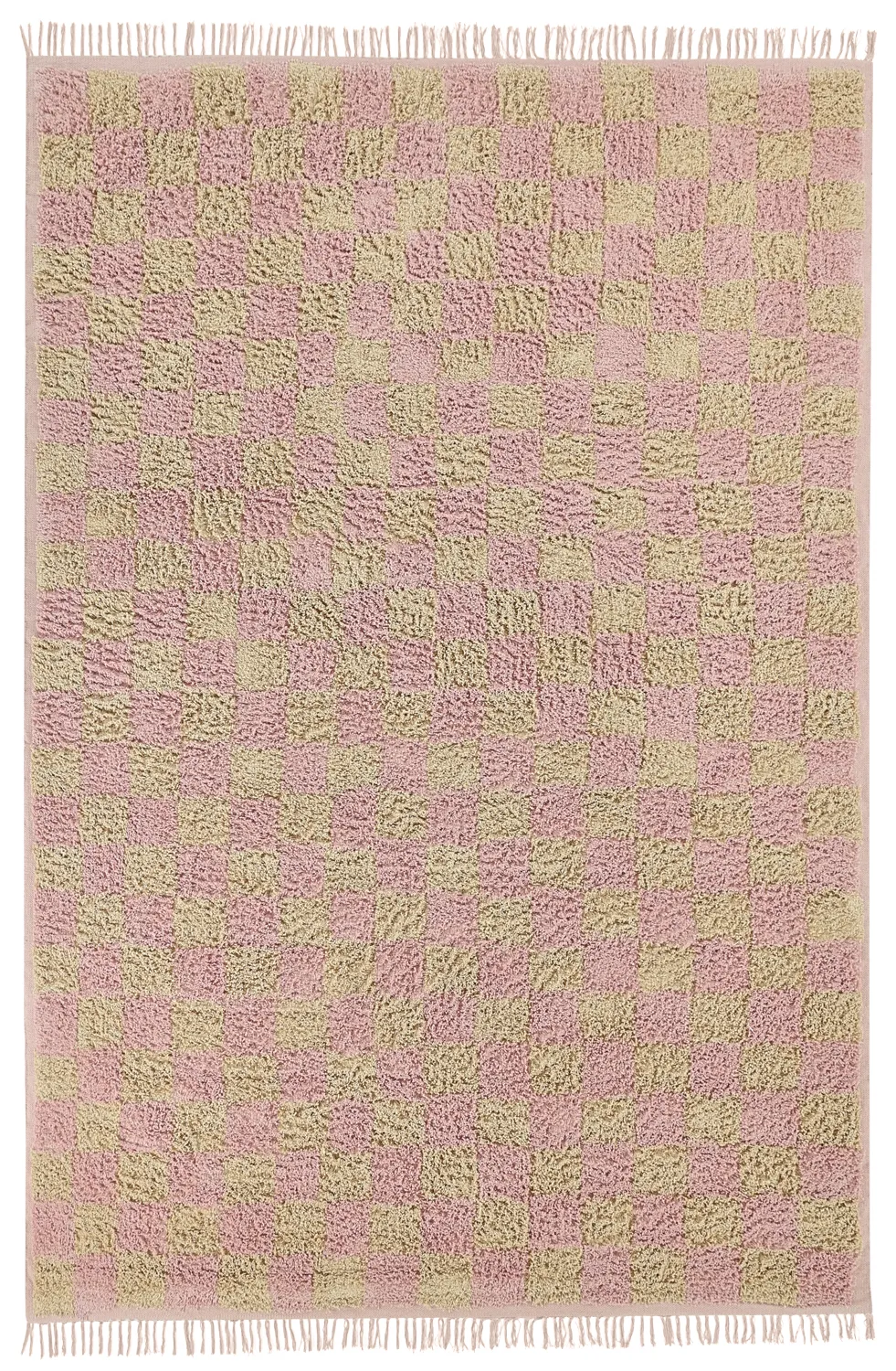 Ryijymatot - Elsey Natural Cotton Shaggy (pinkki/oranssi)